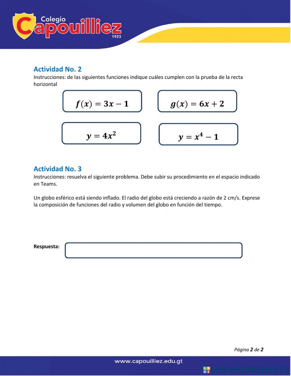 Composición de funciones