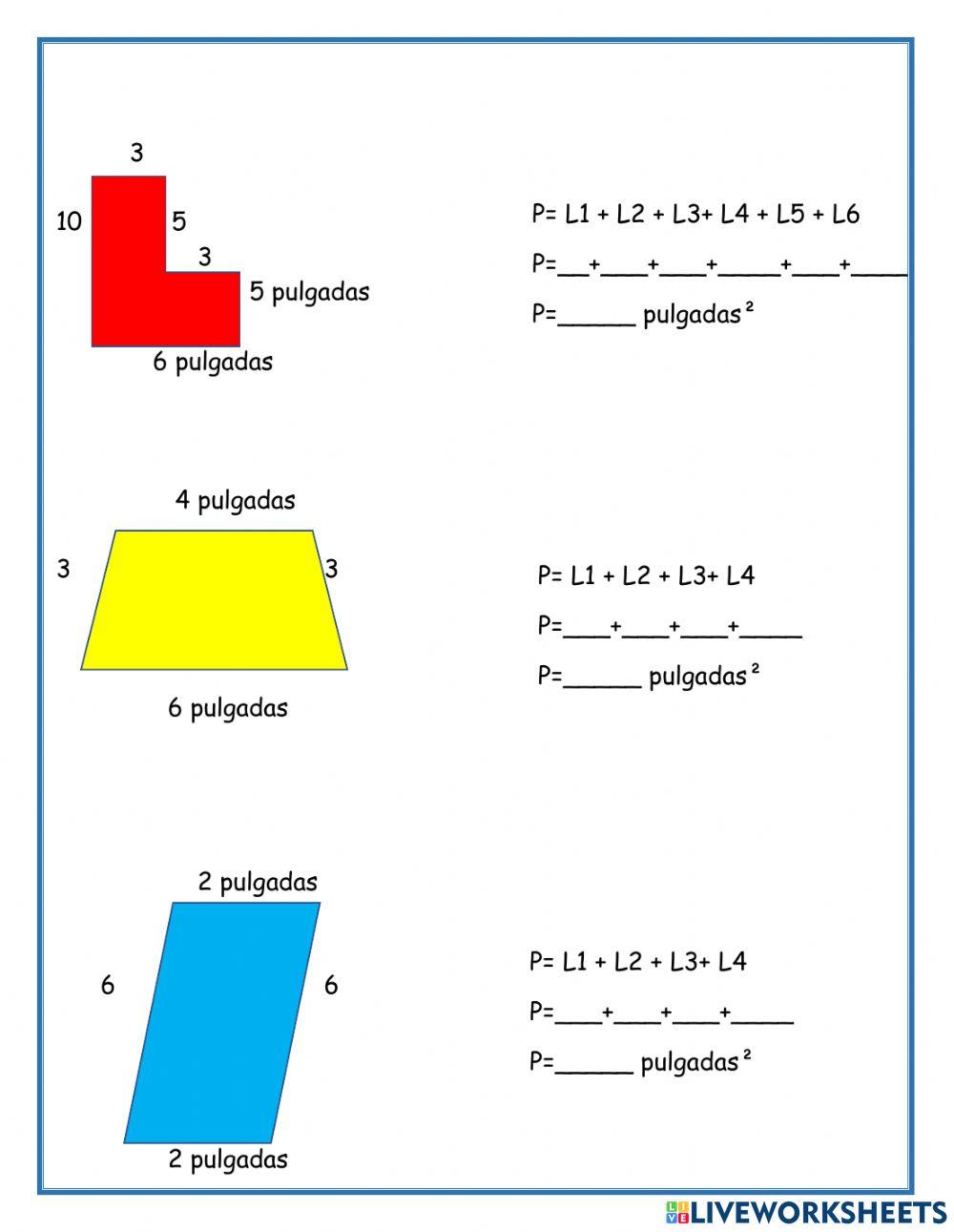 Busca el perimetro de los poligonos