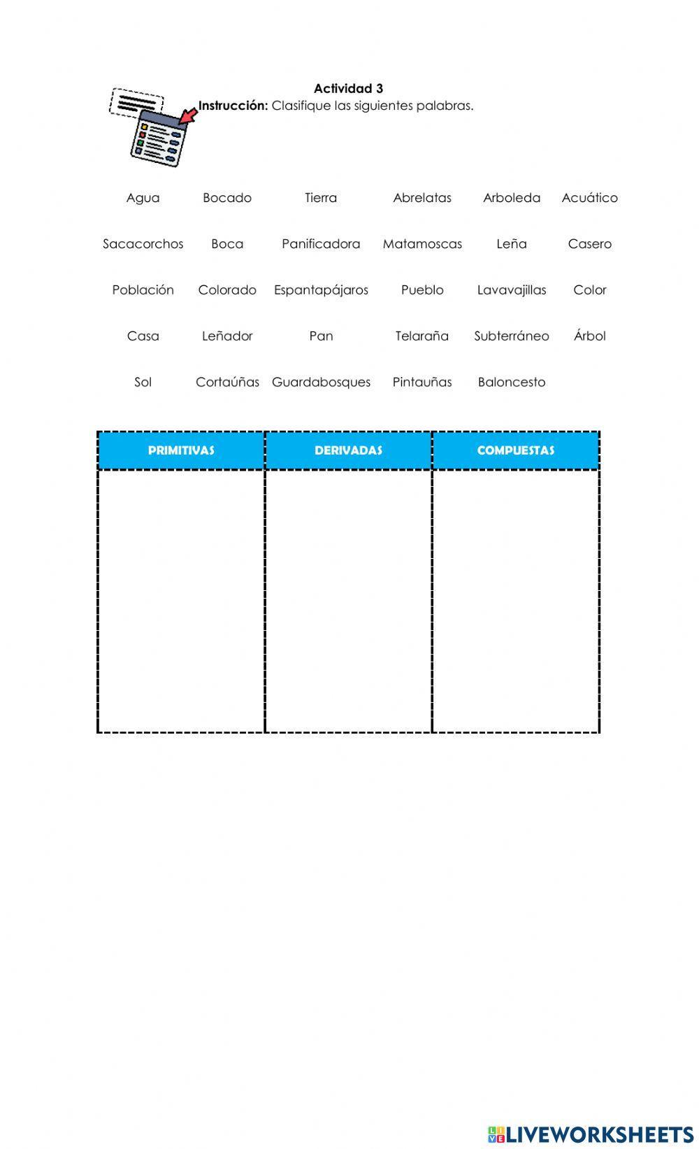 Prefijos- sufijos- derivación - composición