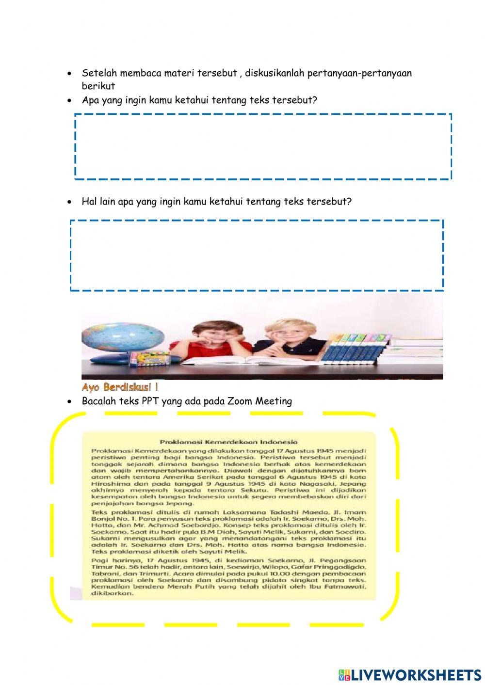 Lkpd makna proklamasi