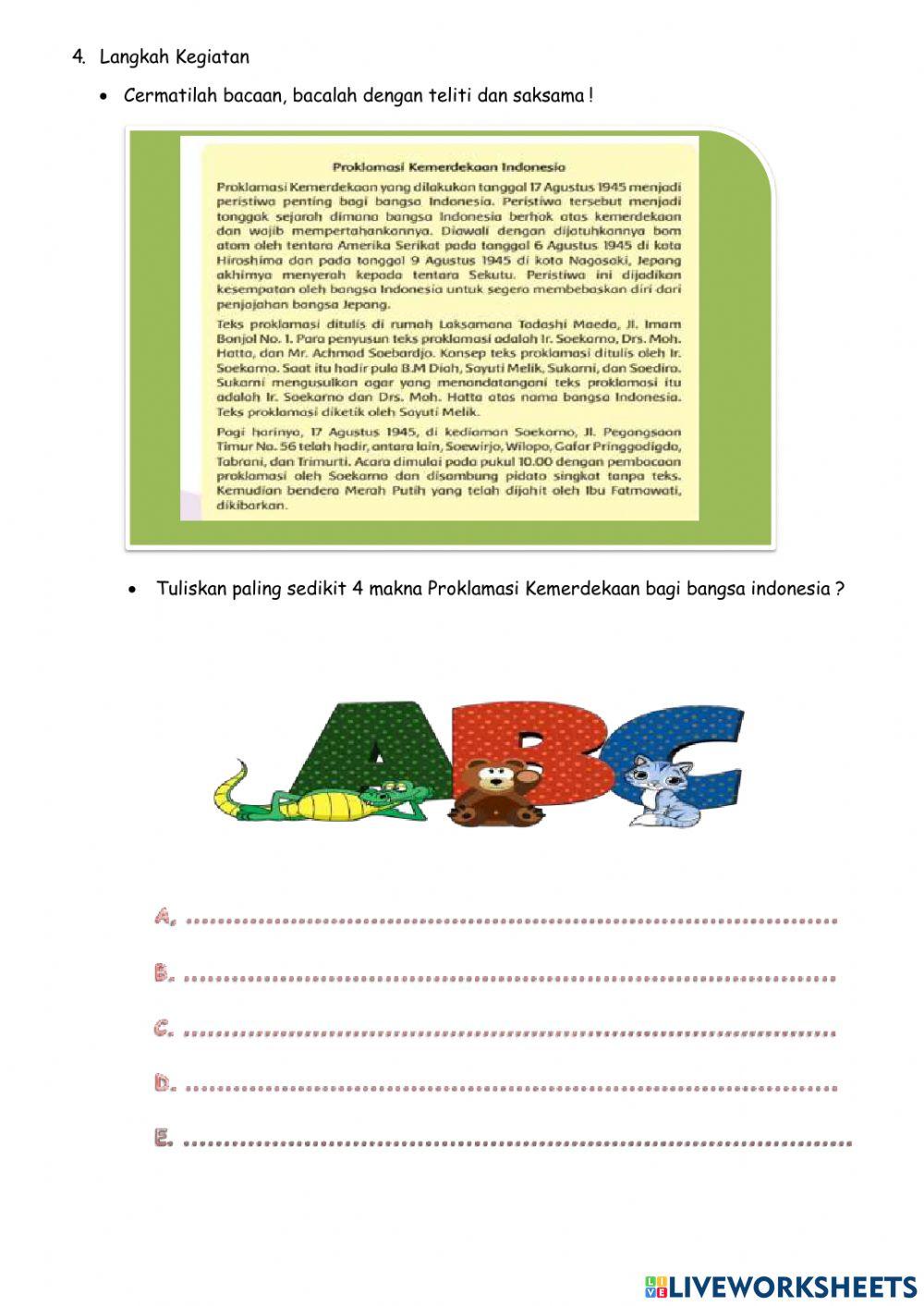 Lkpd makna proklamasi