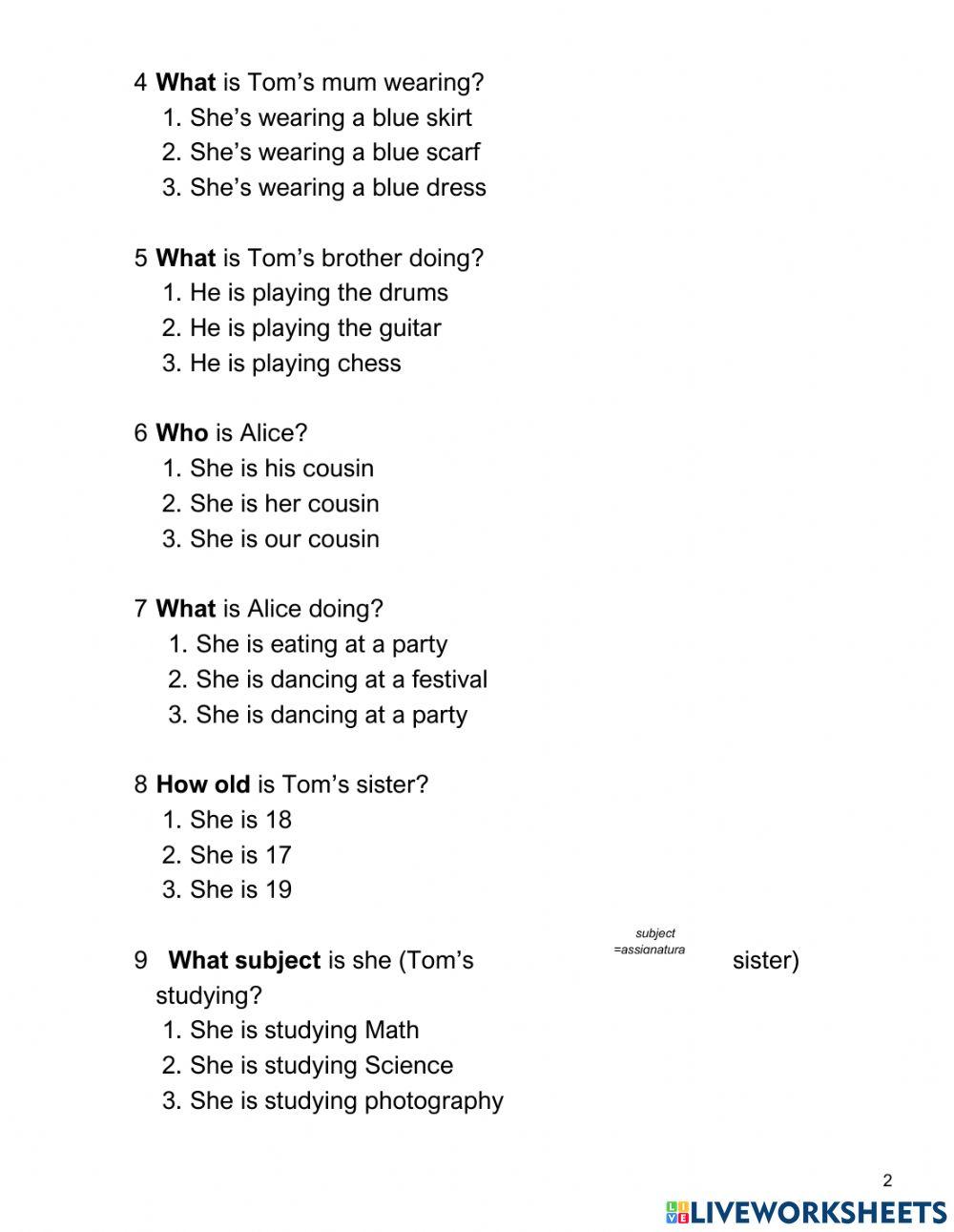 Diagnostic test 2ESO