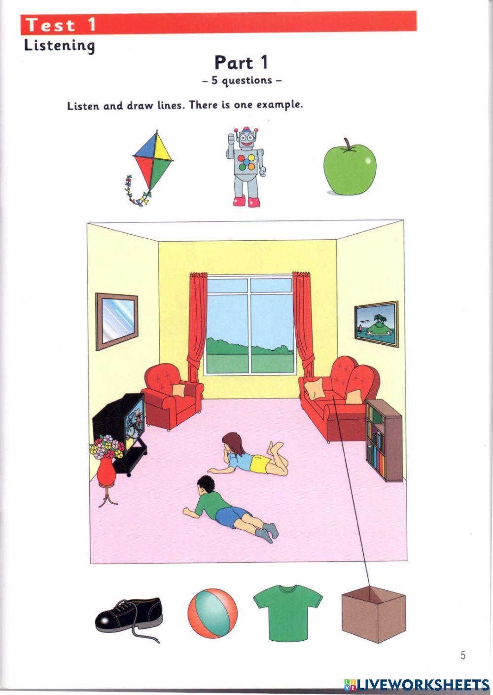 Starters 8 test 1 listening