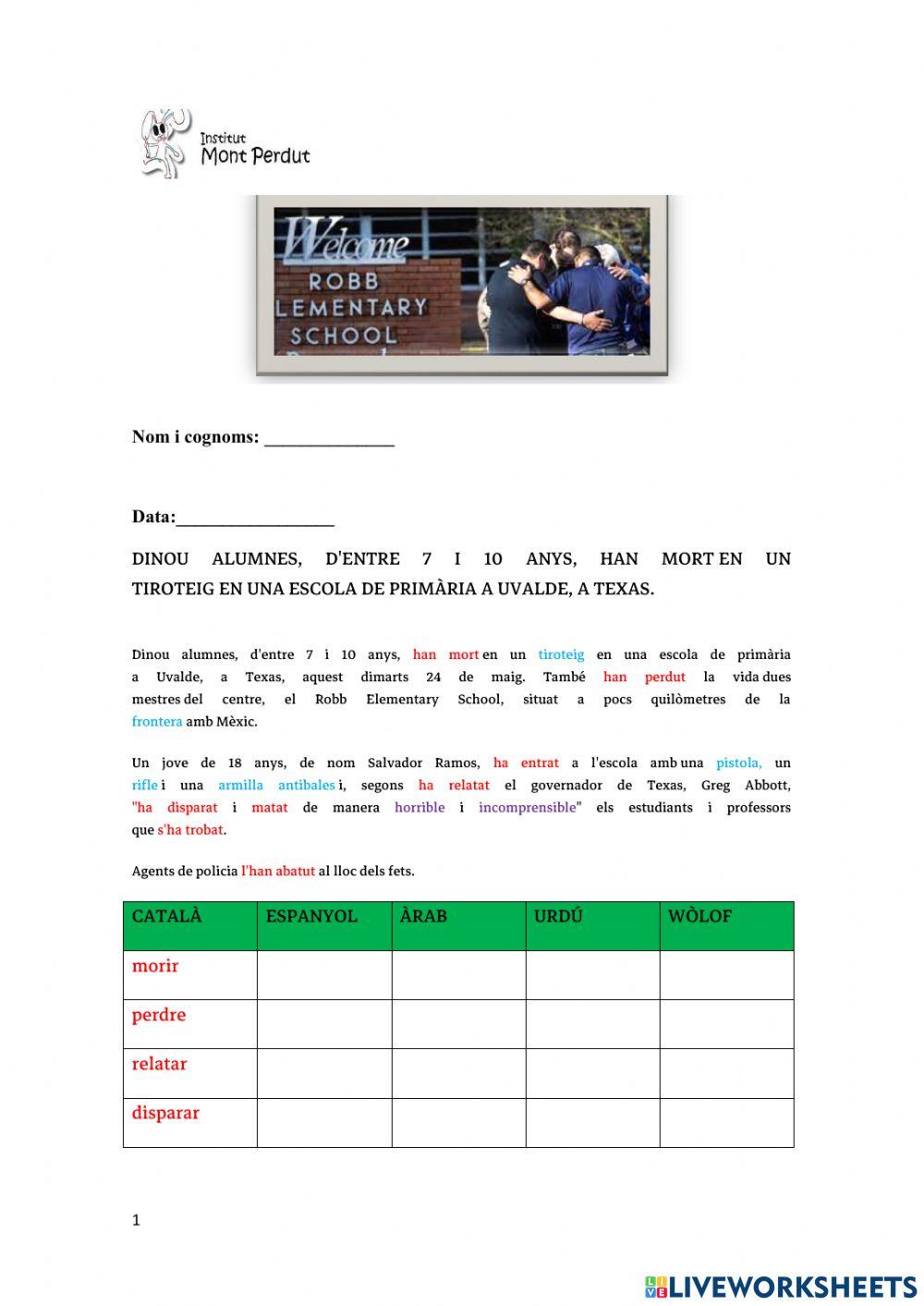 Tiroteig a Texas اطلاق النار في تكساس