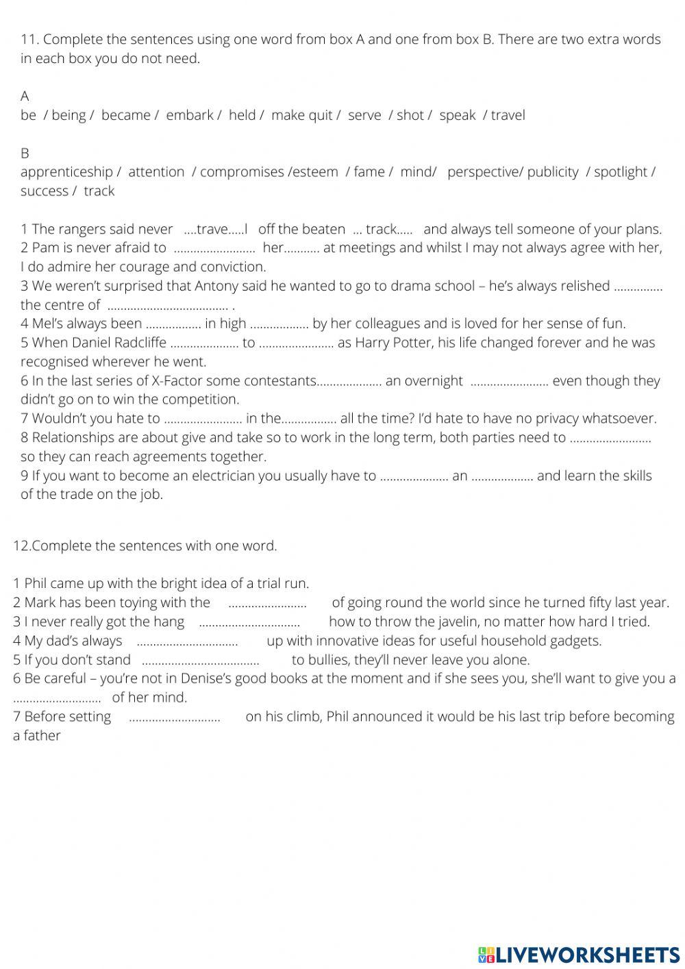 Speakout adv. units 5-9 final test