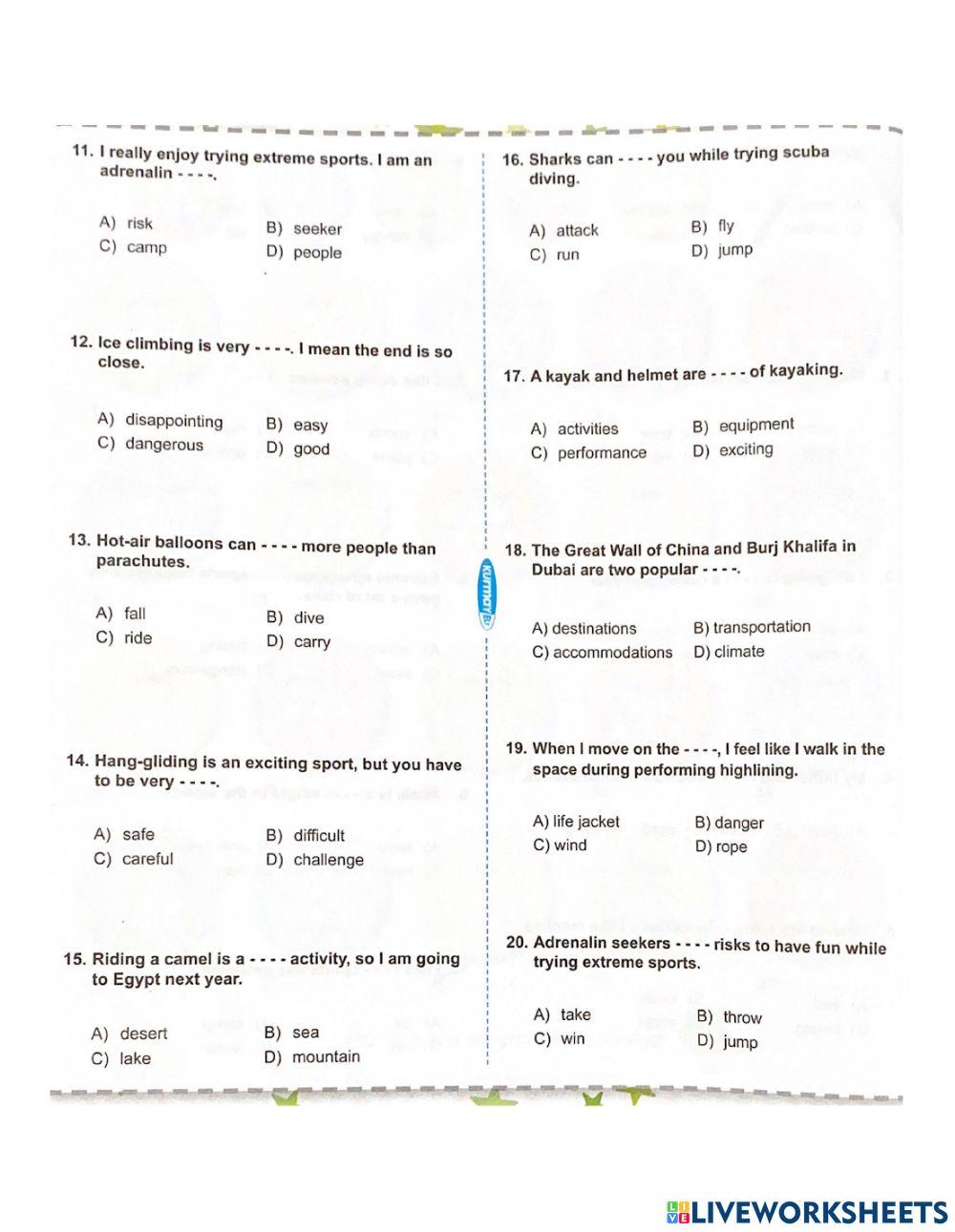 Lgs units 4-5-6 vocab