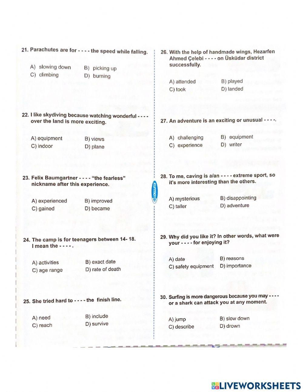 Lgs units 4-5-6 vocab