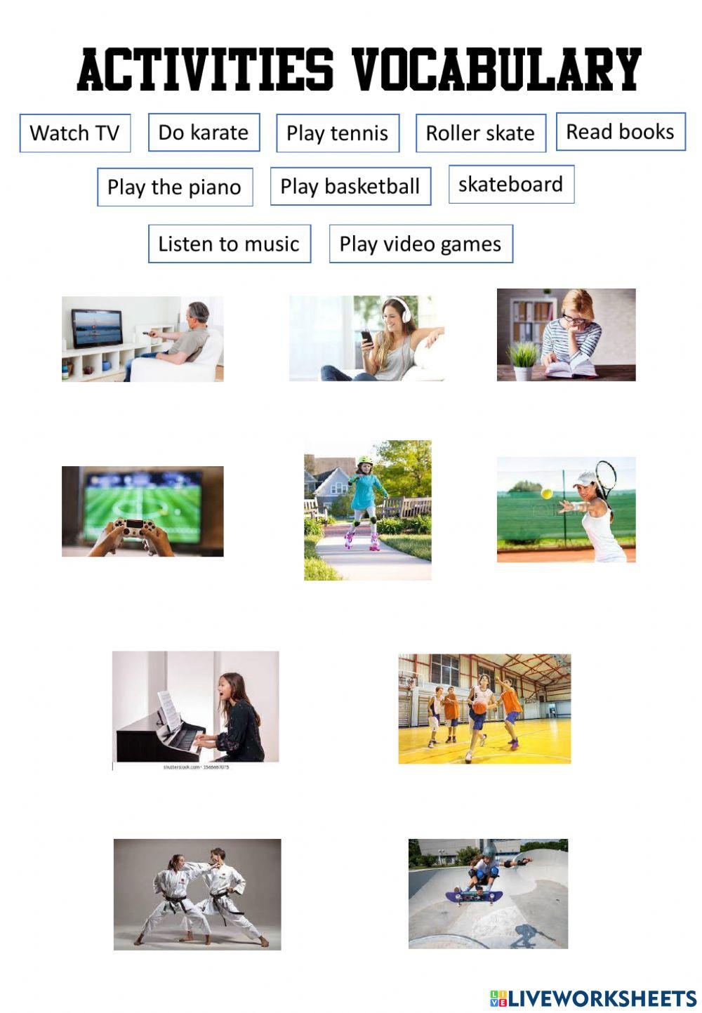 Free time activities