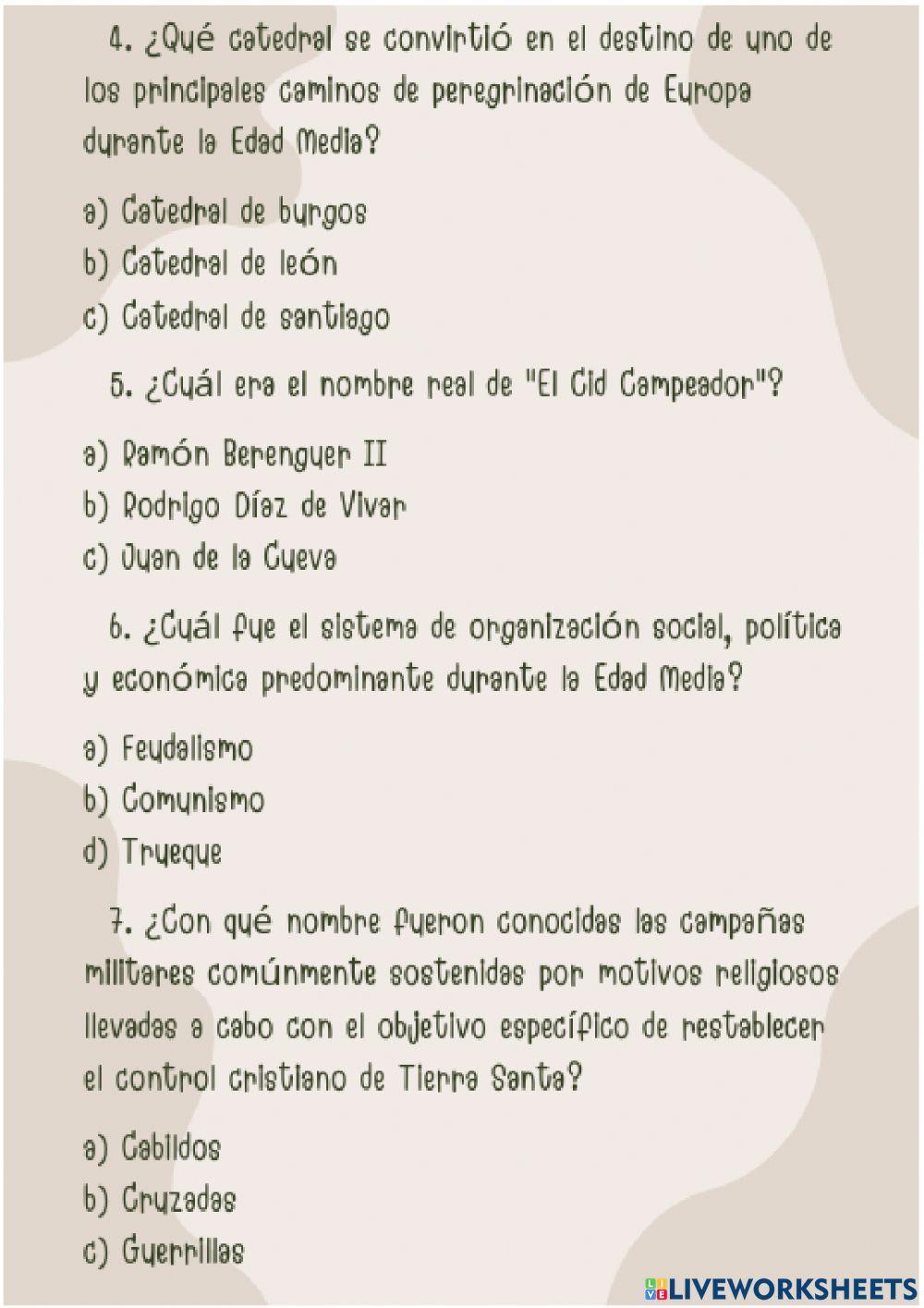 Averigua qué sabes sobre la edad media