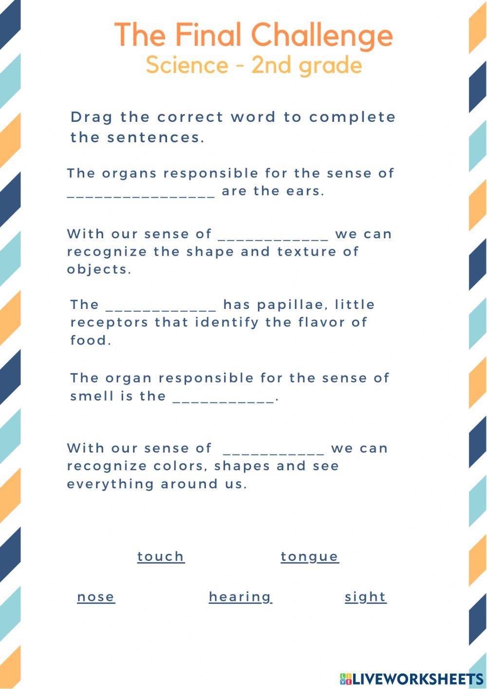 Final evaluation 2022 -  2nd grade Science