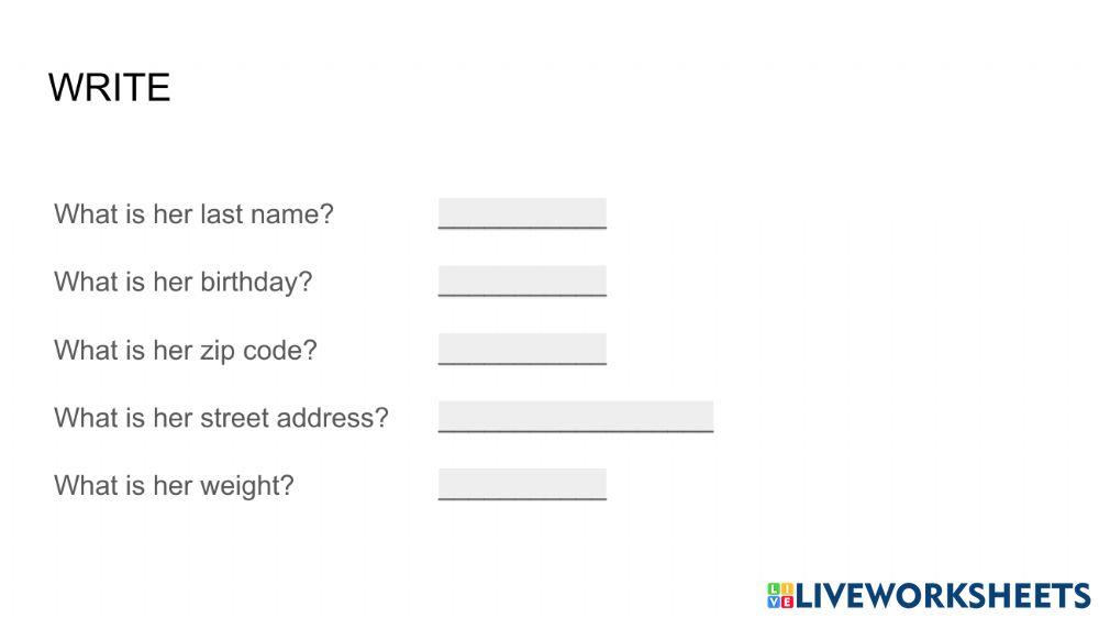 Dolly ID with writing