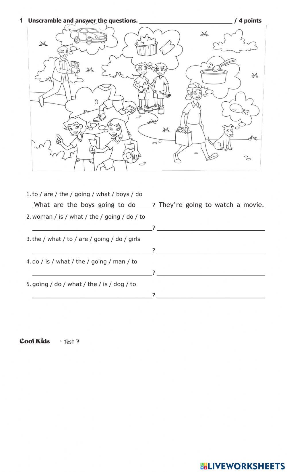 Examen de inglés 5o. grado tercer trimestre June, 2022