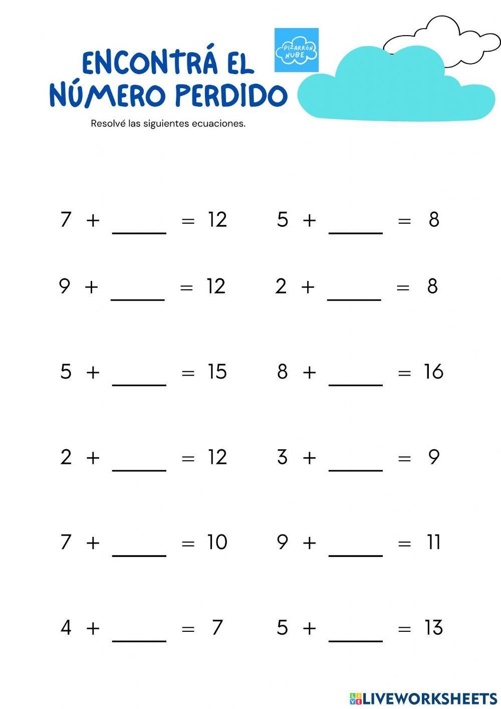 ¿Qué número falta?