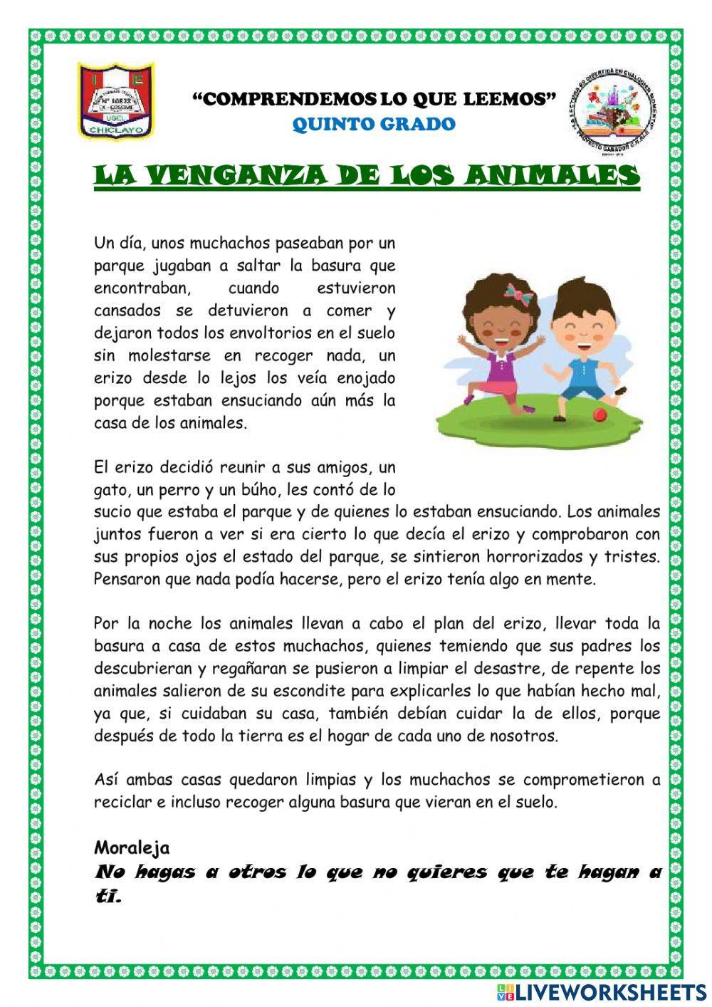La venganza de los animales