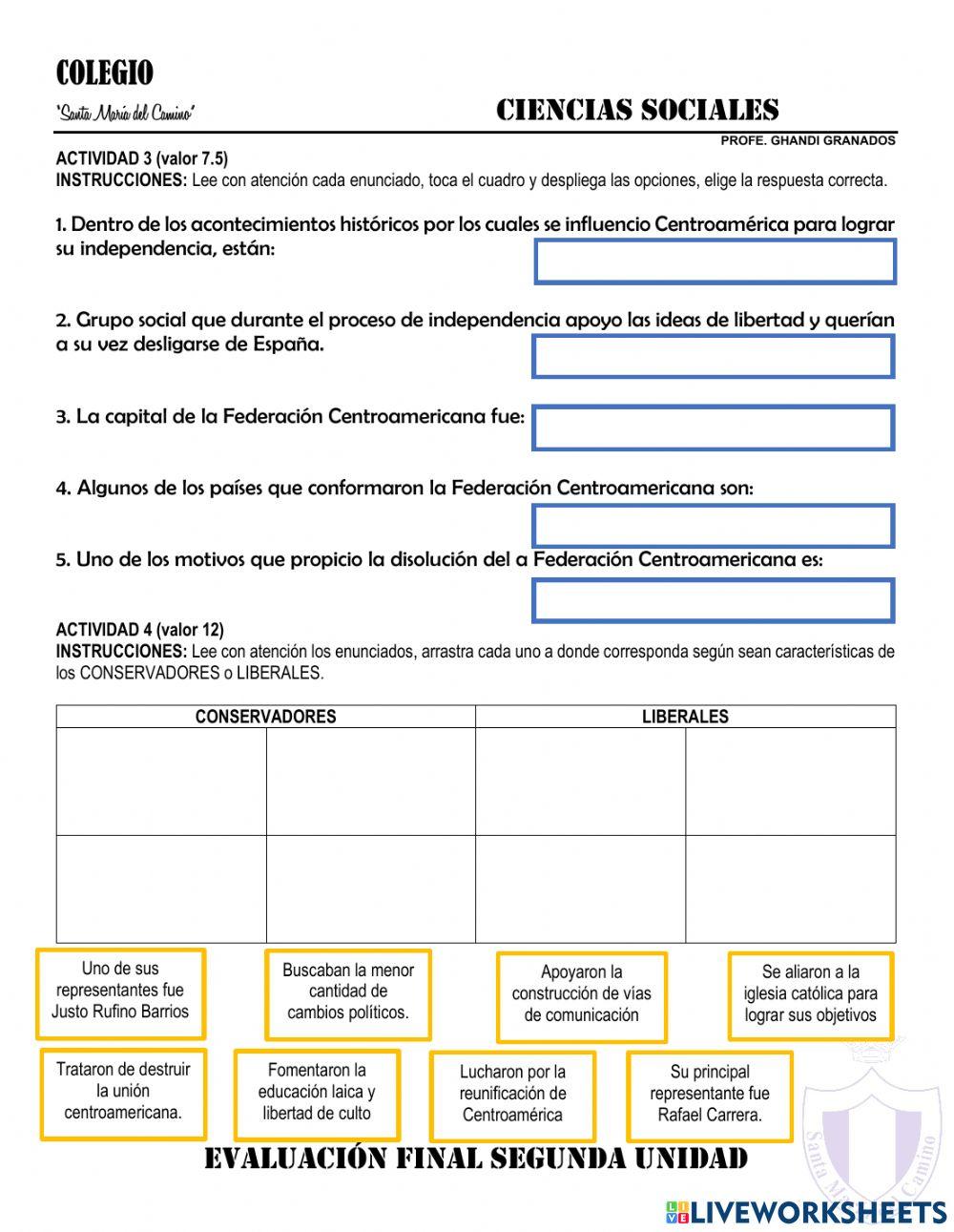 Proceso de independencia en centroamerica