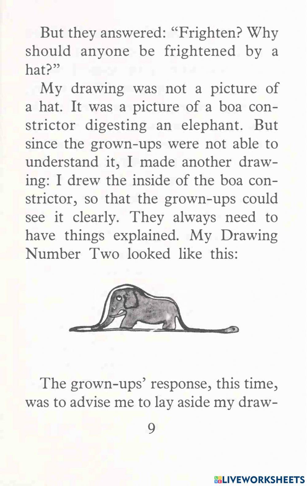 Vocab-The Little Prince 1-Fill in the blank