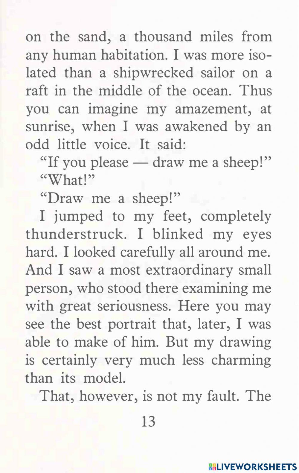 Vocab-The Little Prince 1-Fill in the blank