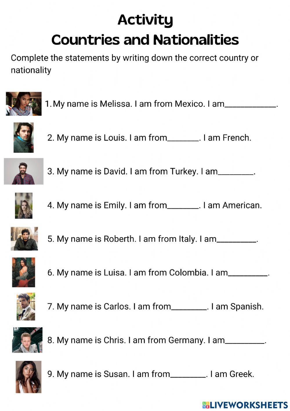 Countries and Nationalities