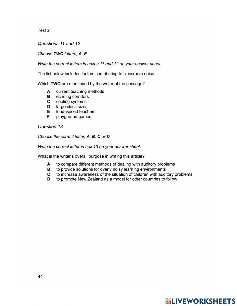 Academic Reading Test 9 - 2 (Part one)