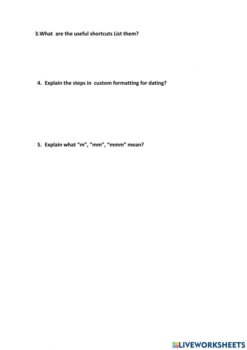 Lesson 1 Dates and Times in Excel