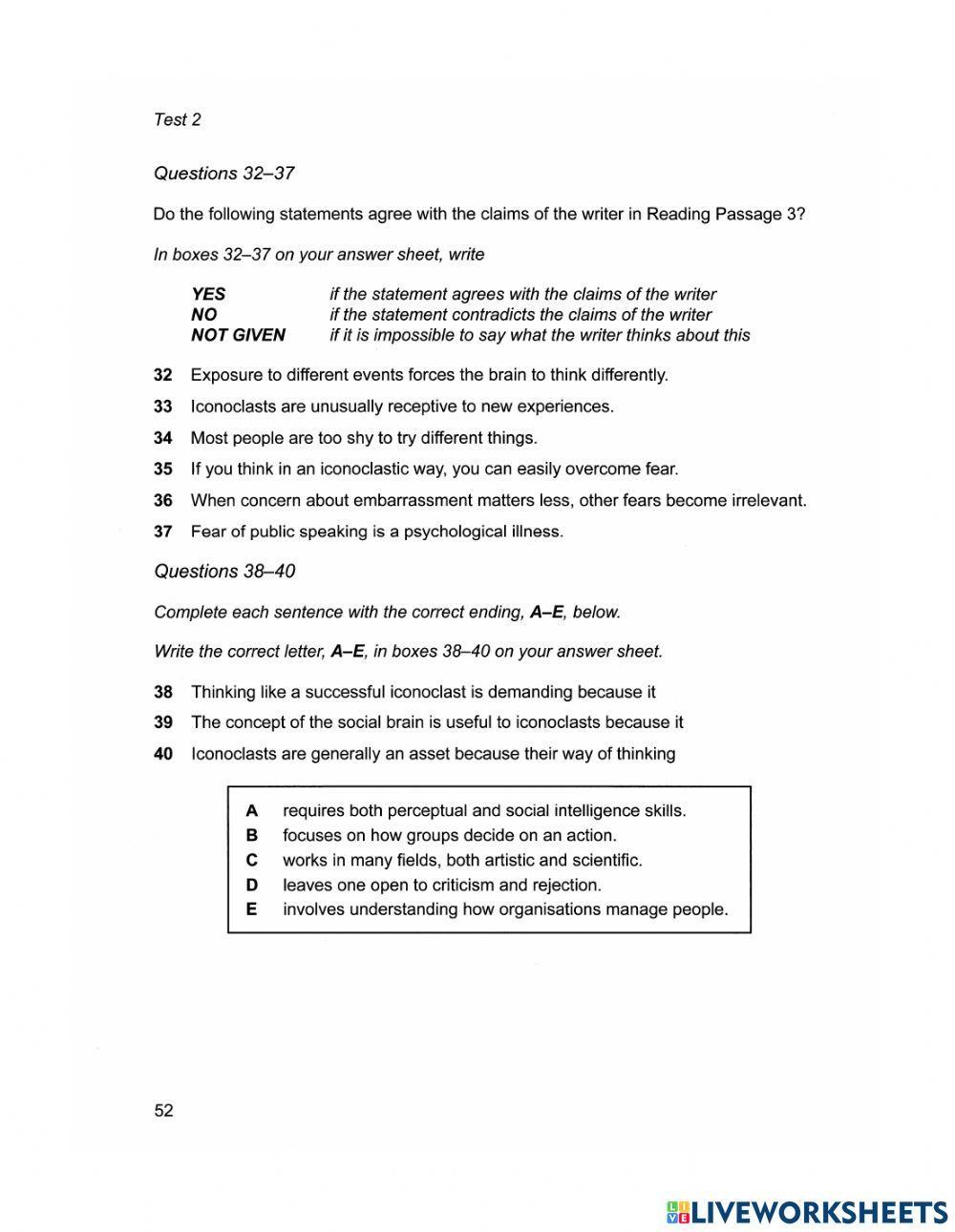 Academic Reading Test 9 - 2 (Part 3)