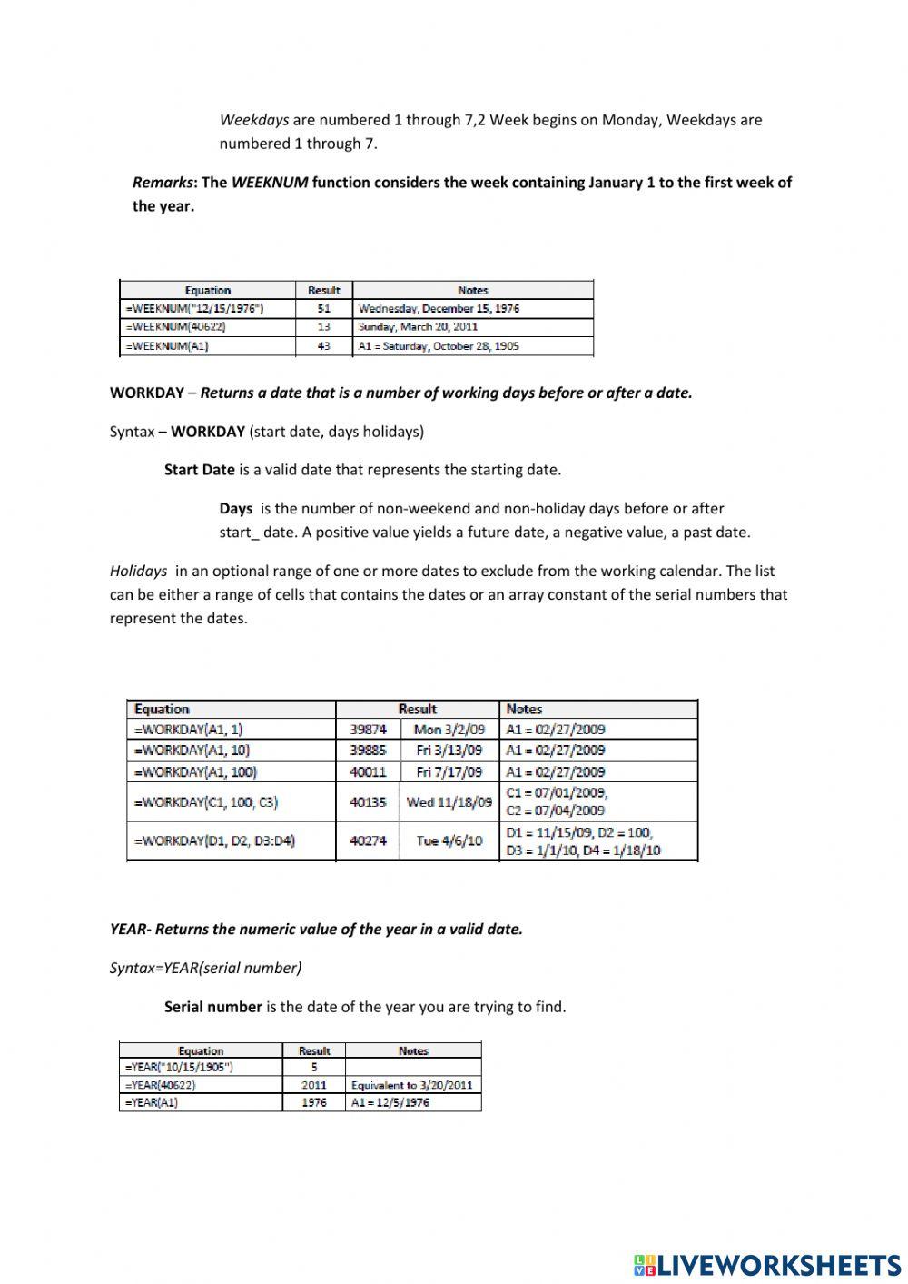 Lesson 3 More on Days Feature