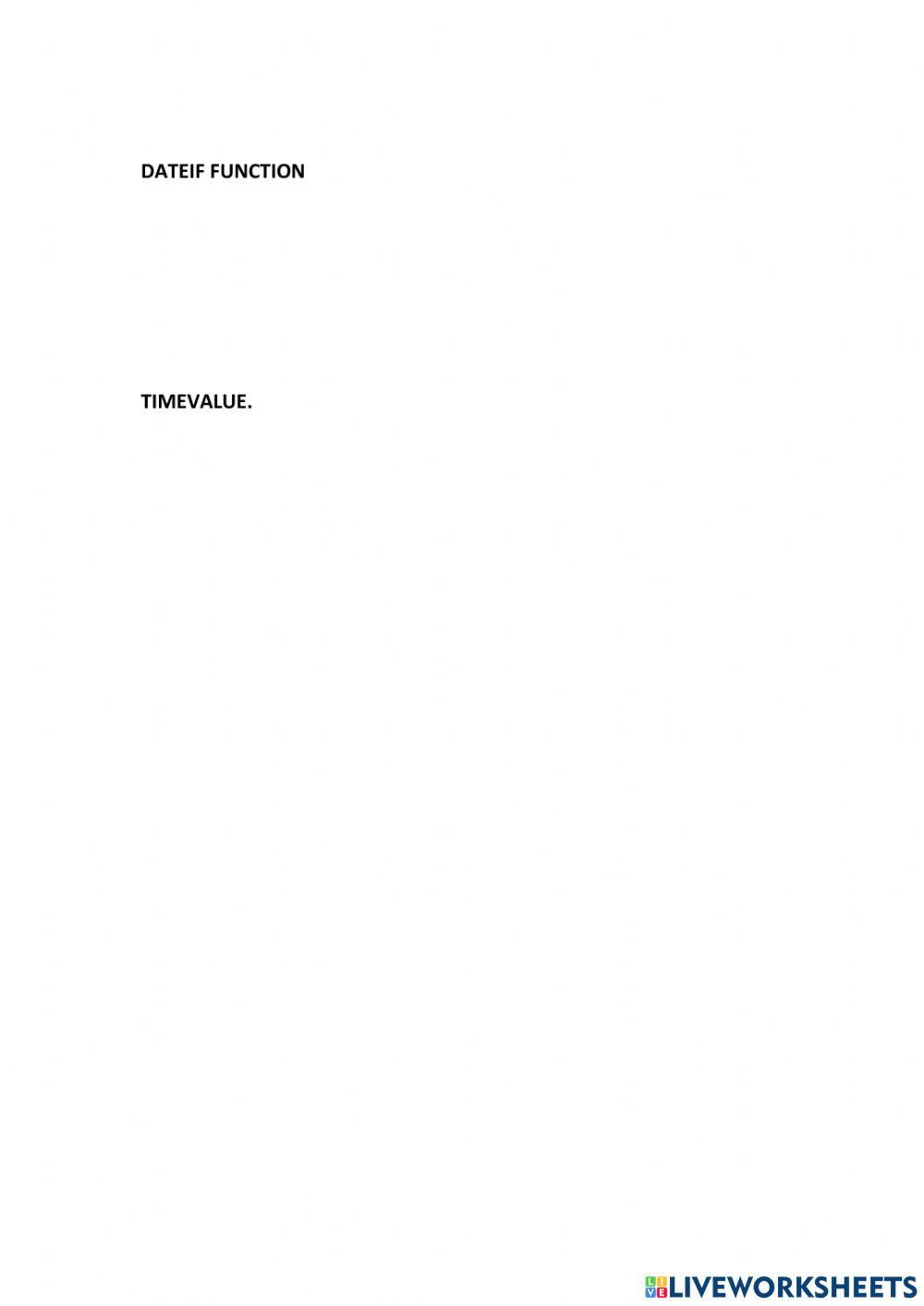 Lesson 4 Time Functions