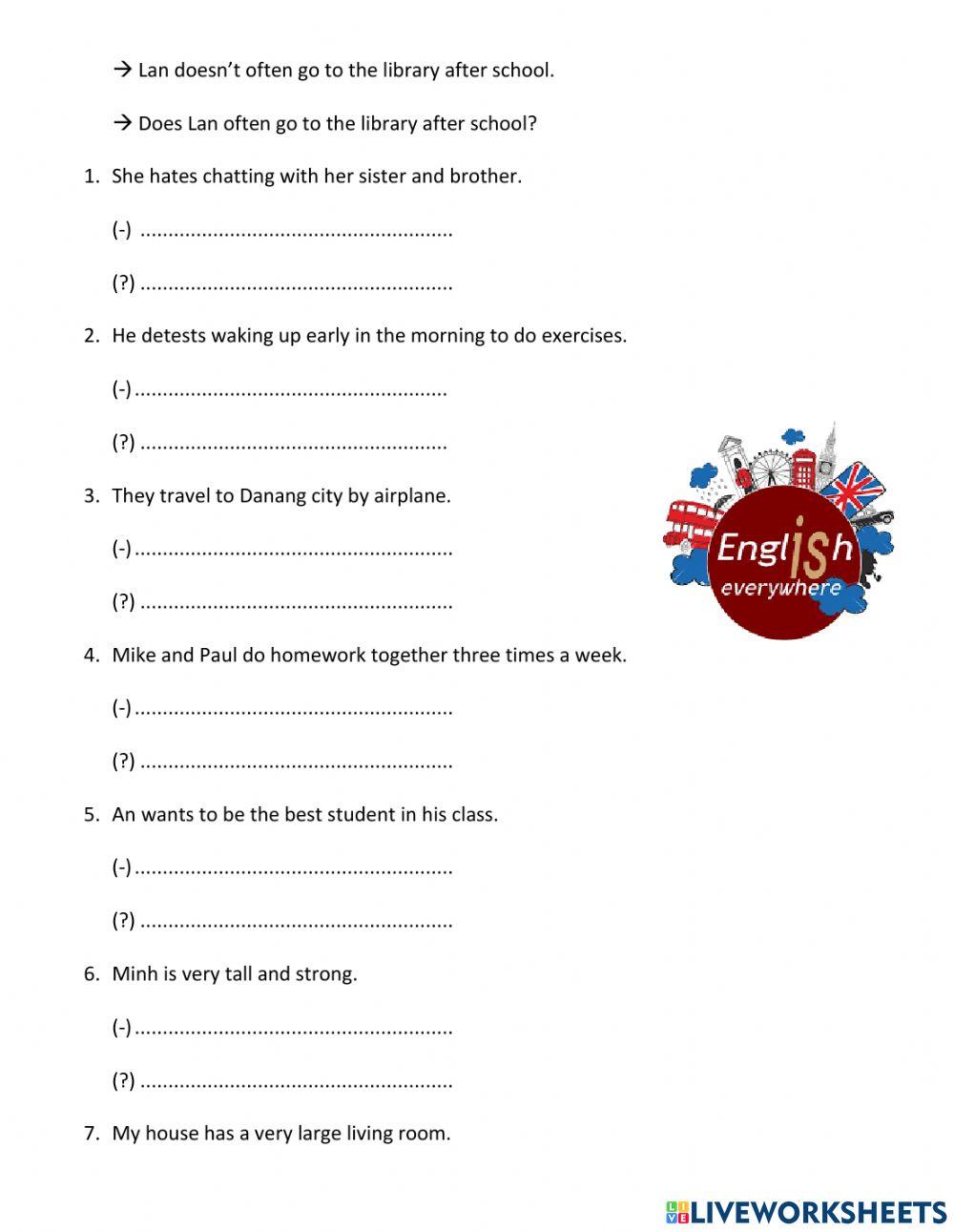 Present simple 5th grade