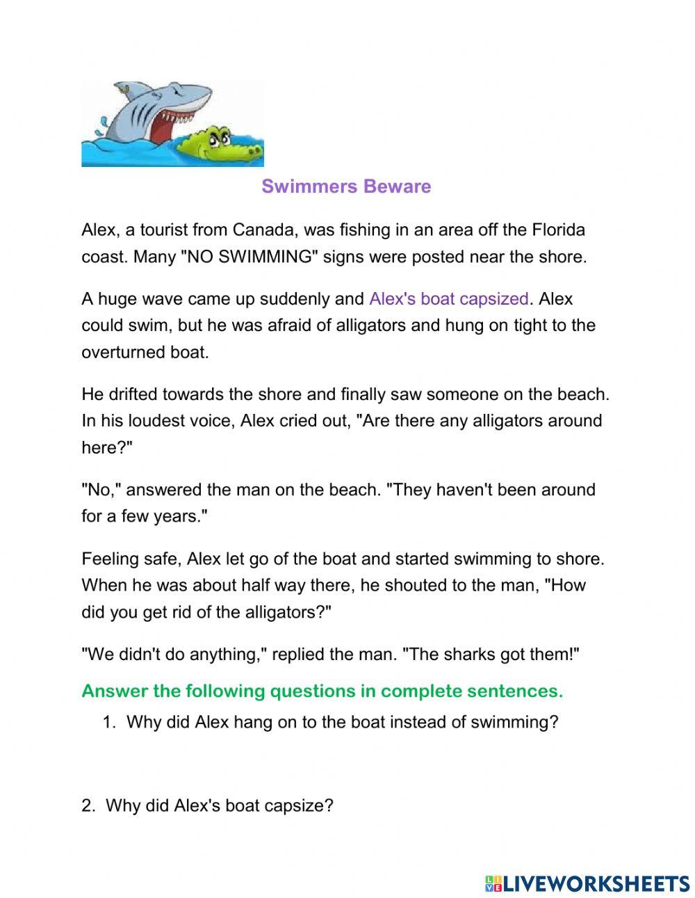 Reading comprehension