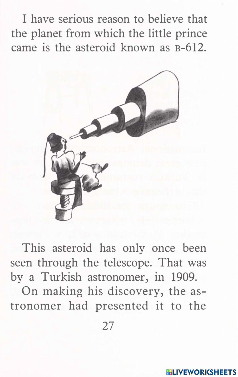 Vocab-The Little Prince 3-Fill in the blank