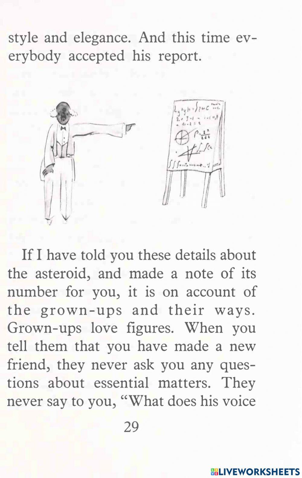 Vocab-The Little Prince 3-Fill in the blank