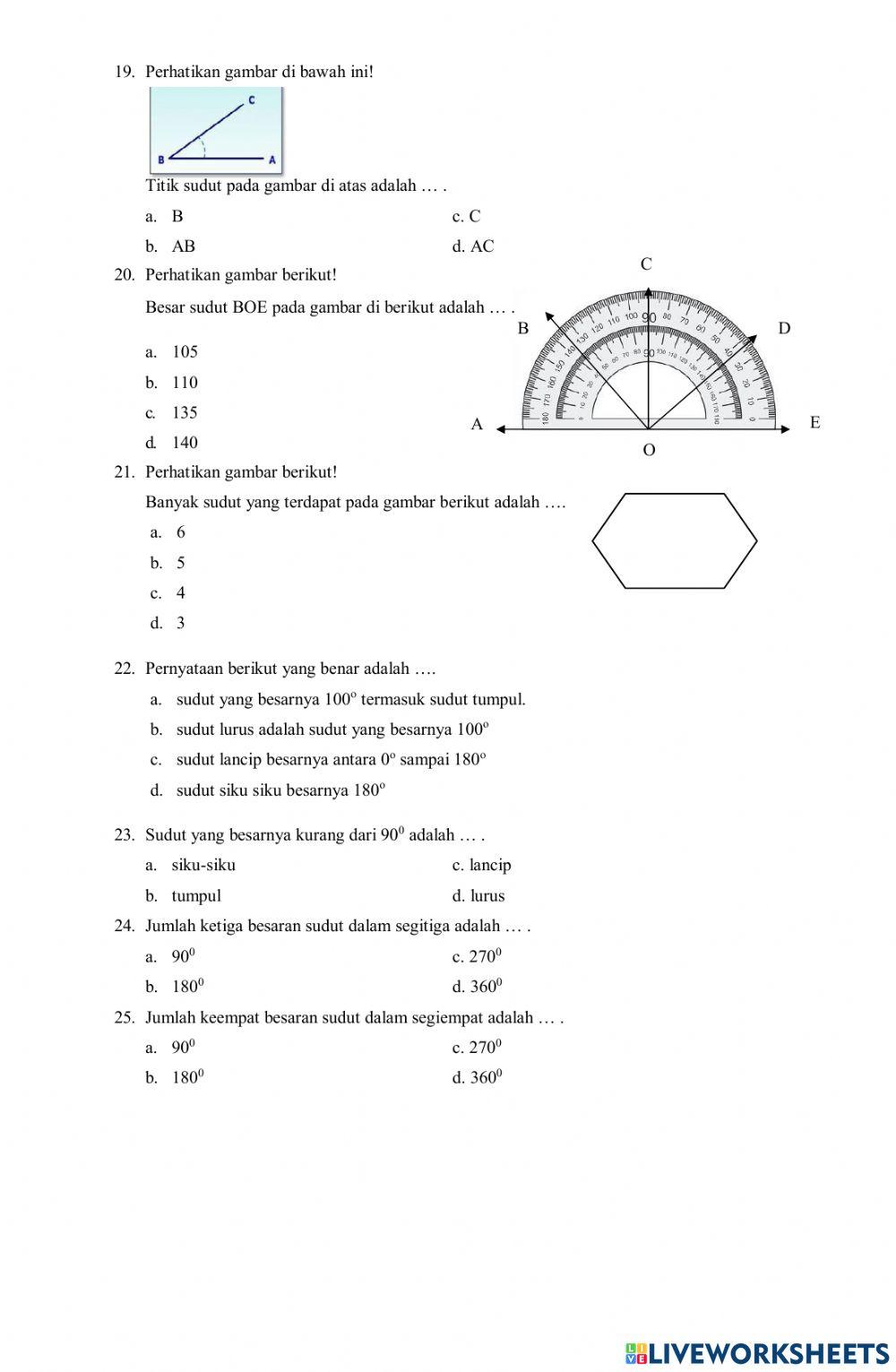 PAT Genap Matematika Kelas 4