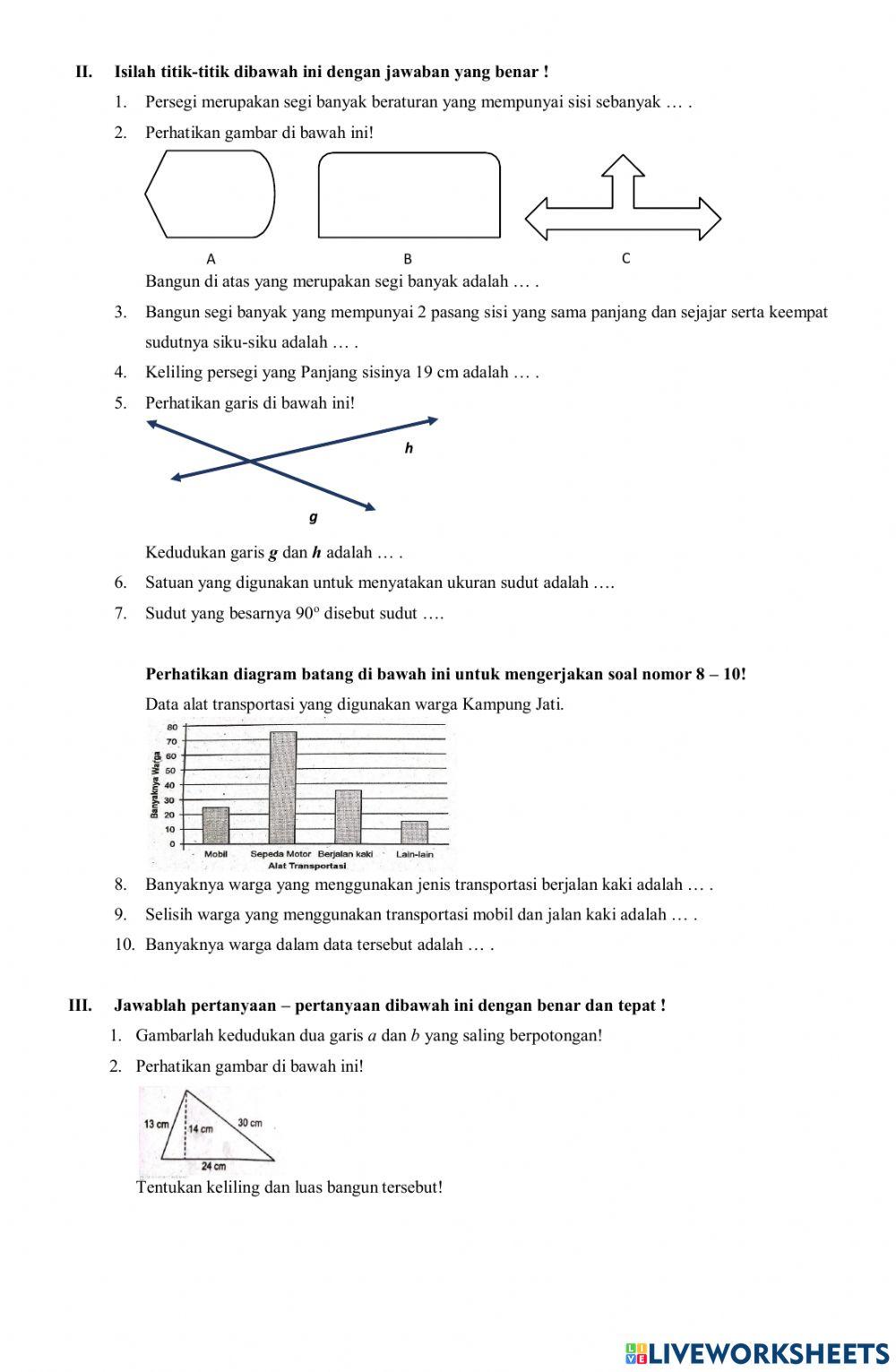 PAT Genap Matematika Kelas 4