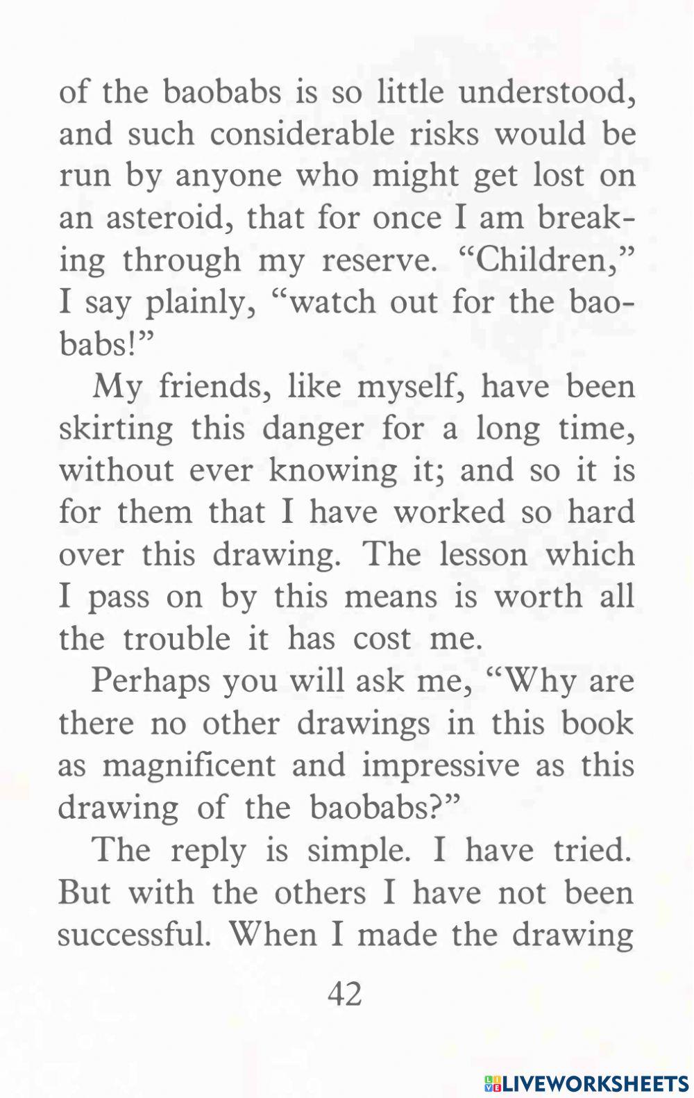 Vocab-The Little Prince 4-Fill in the blank