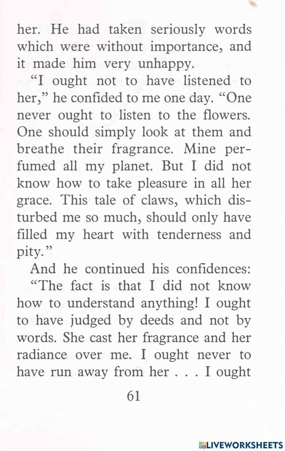 Vocab-The Little Prince 6-Fill in the blank