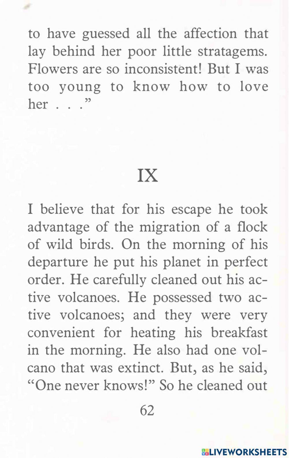 Vocab-The Little Prince 6-Fill in the blank