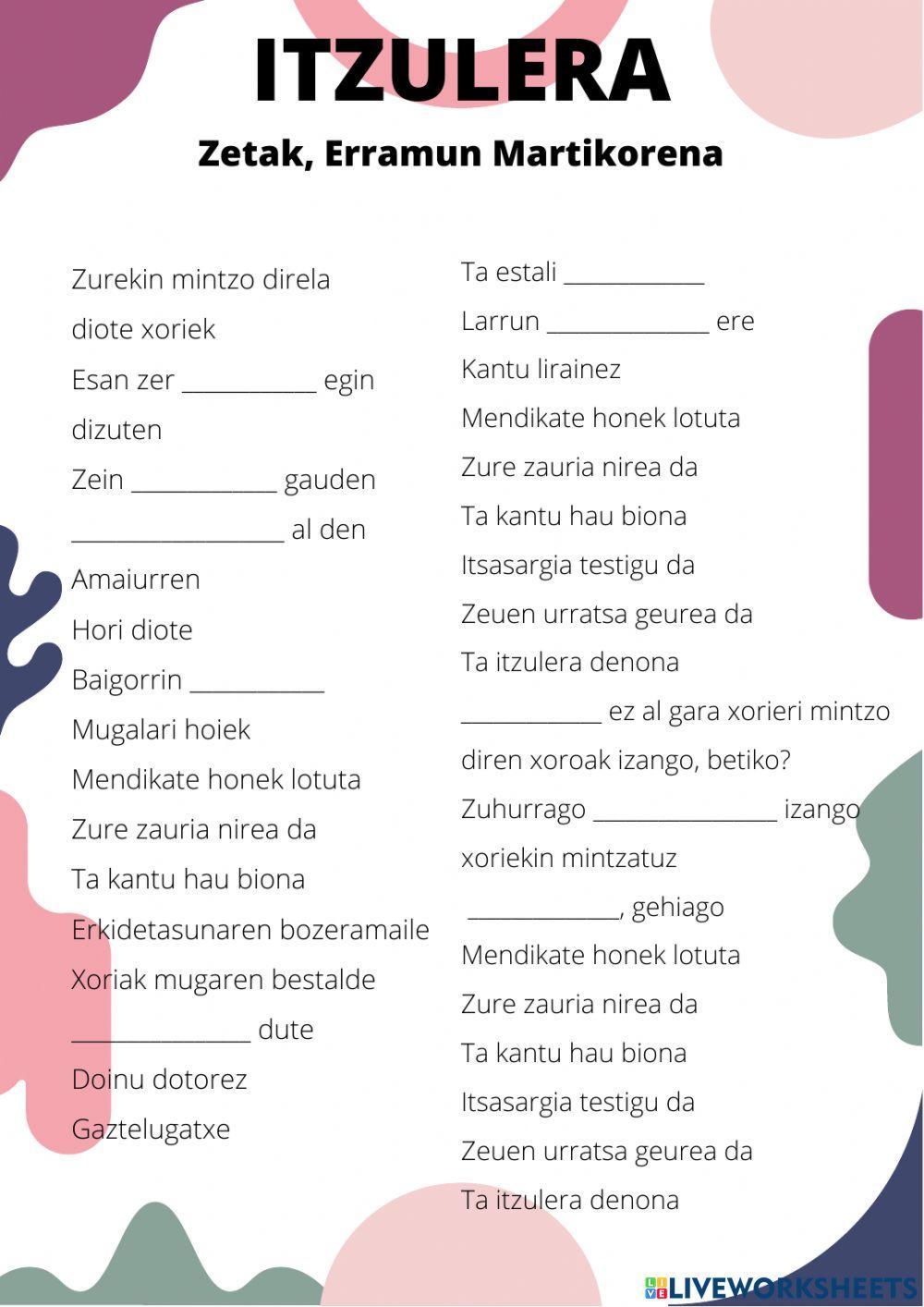 Itzulera Itzulera