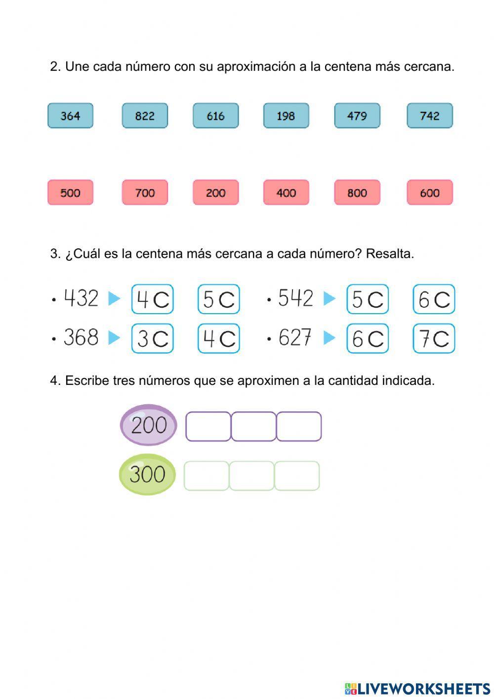 Centena más próxima