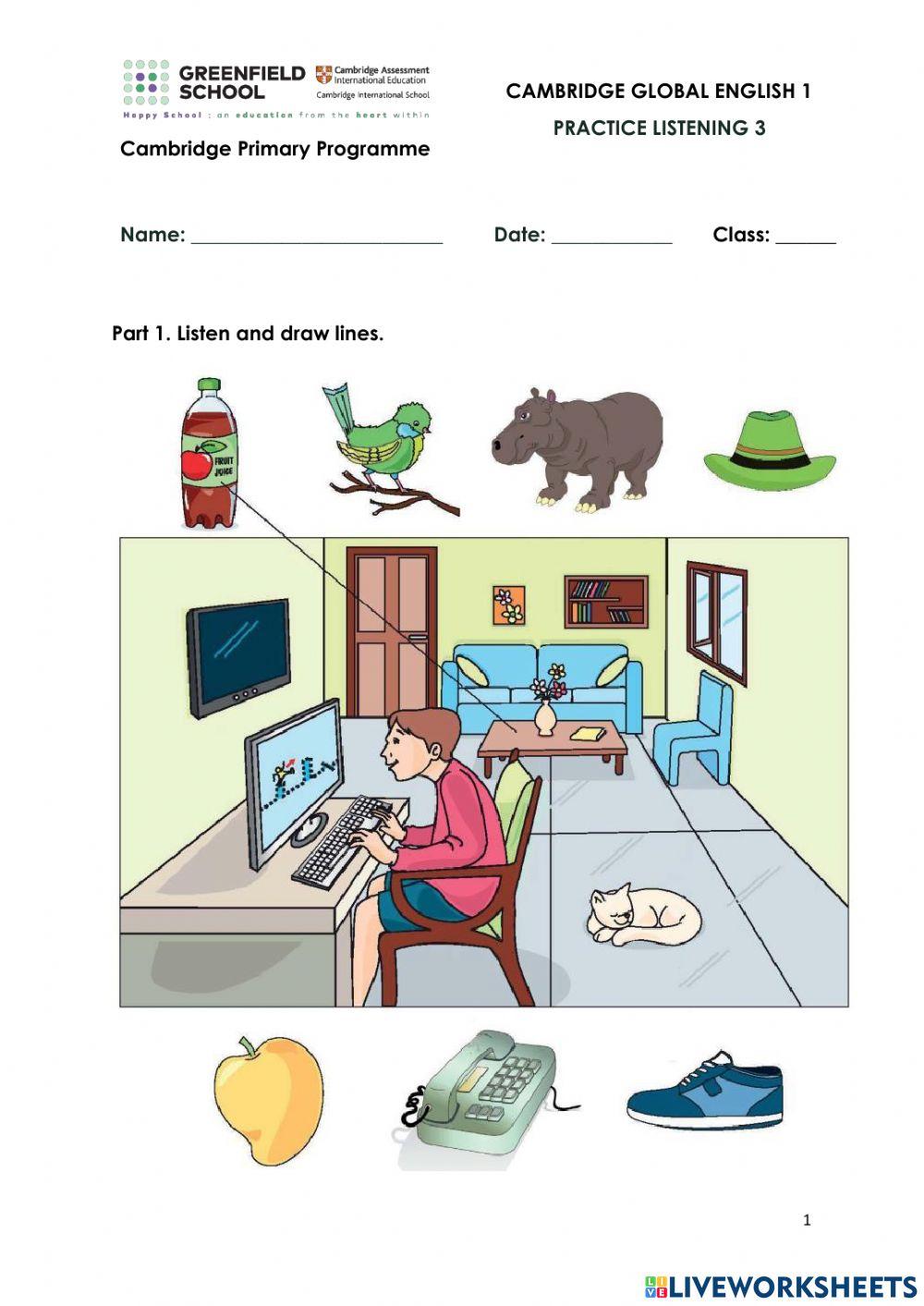 CGE1-U6-Practice Listening