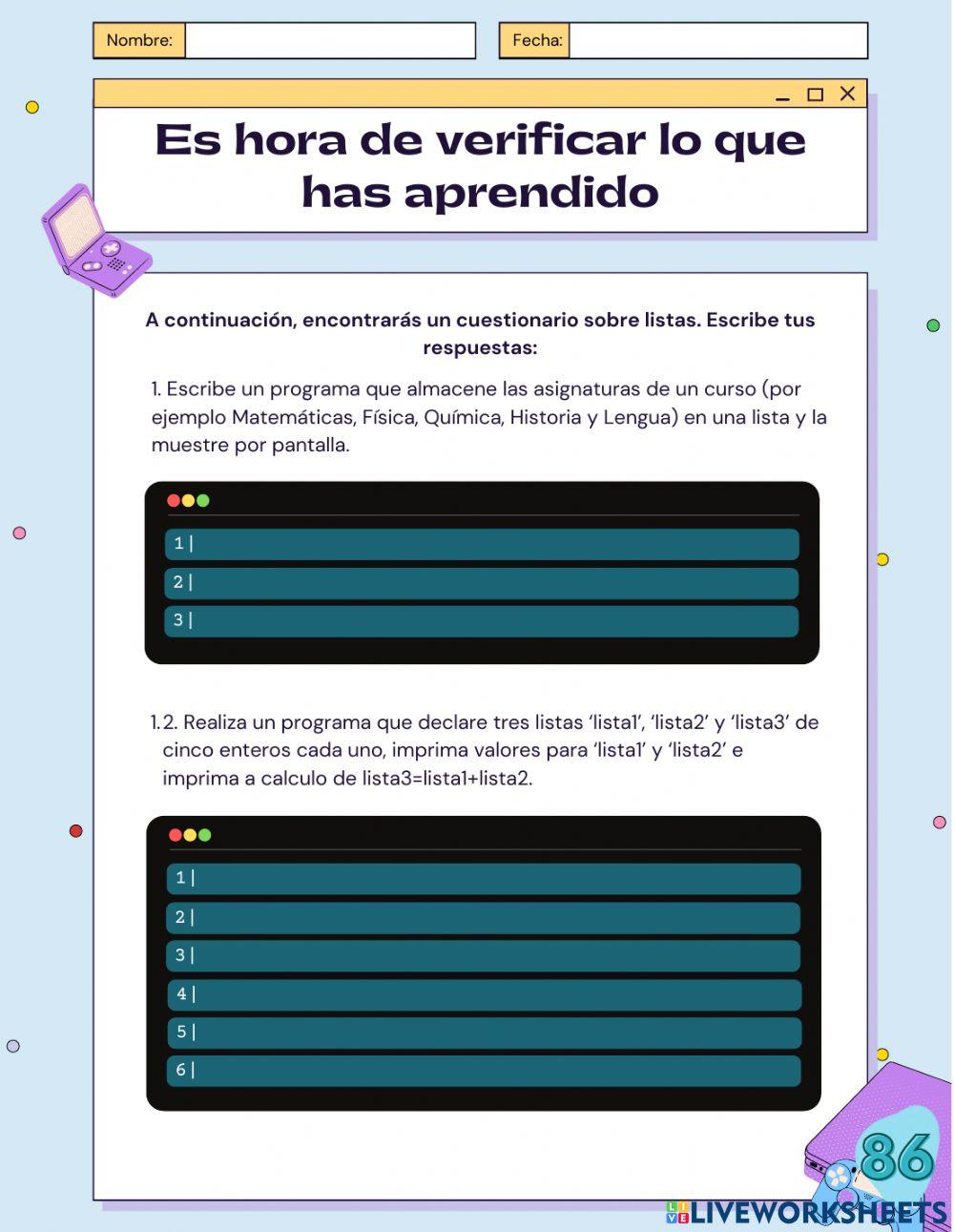 Ejercicios Python - Estructuras de datos