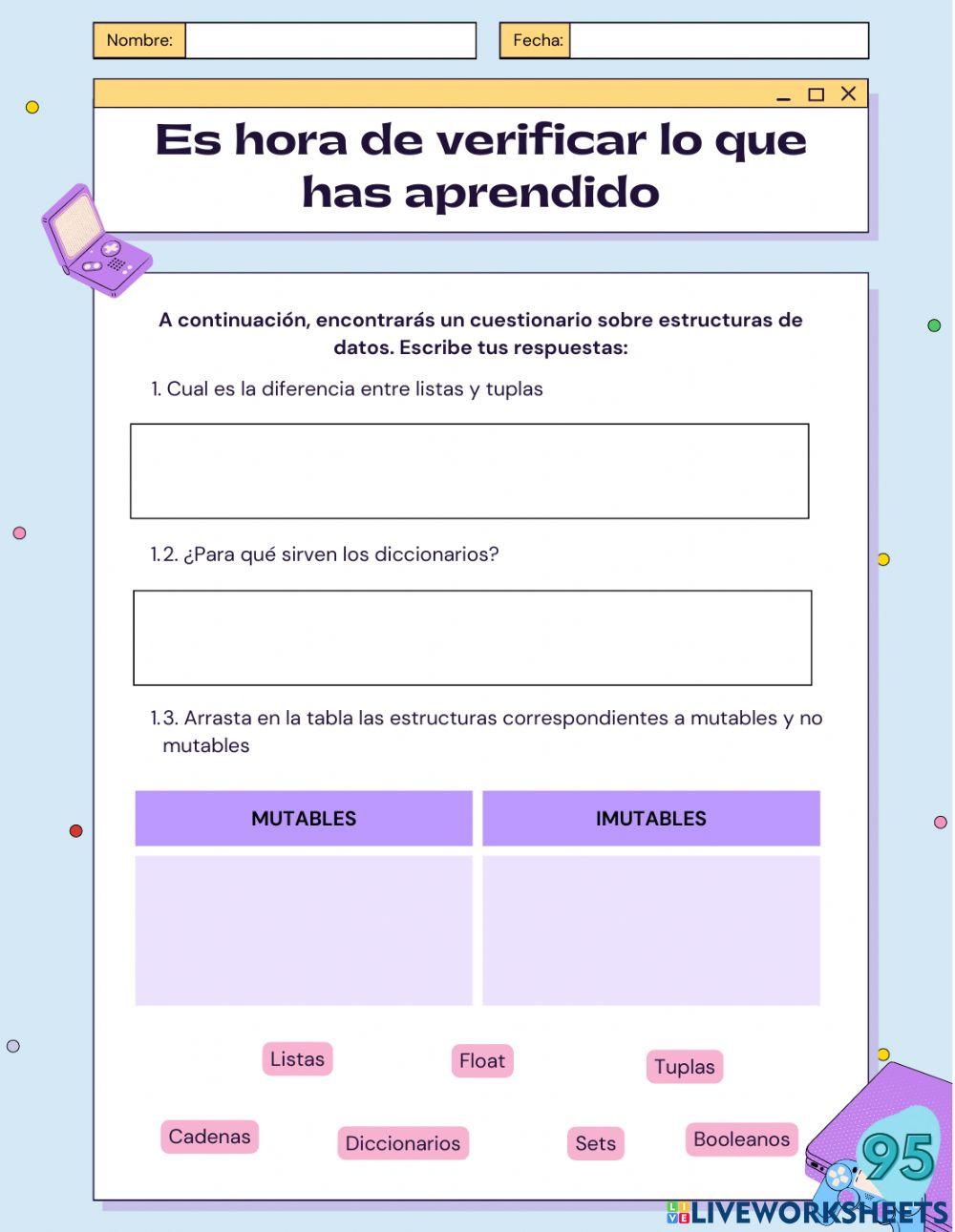 Ejercicios Python - Estructuras de datos