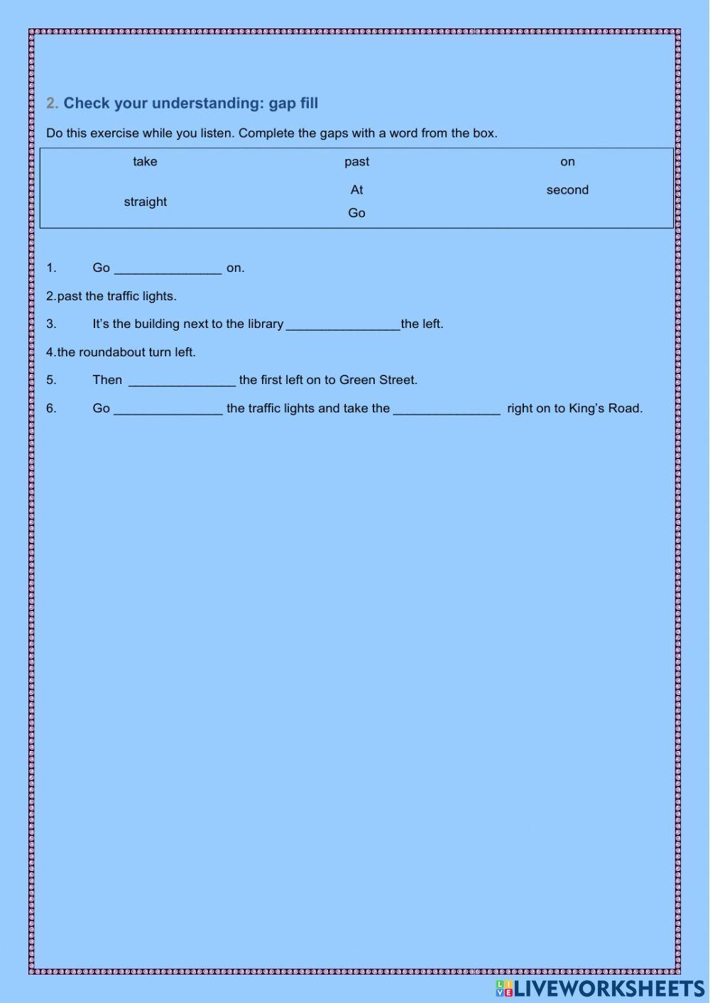 giving-directions-online-exercise-for-1-eso-live-worksheets