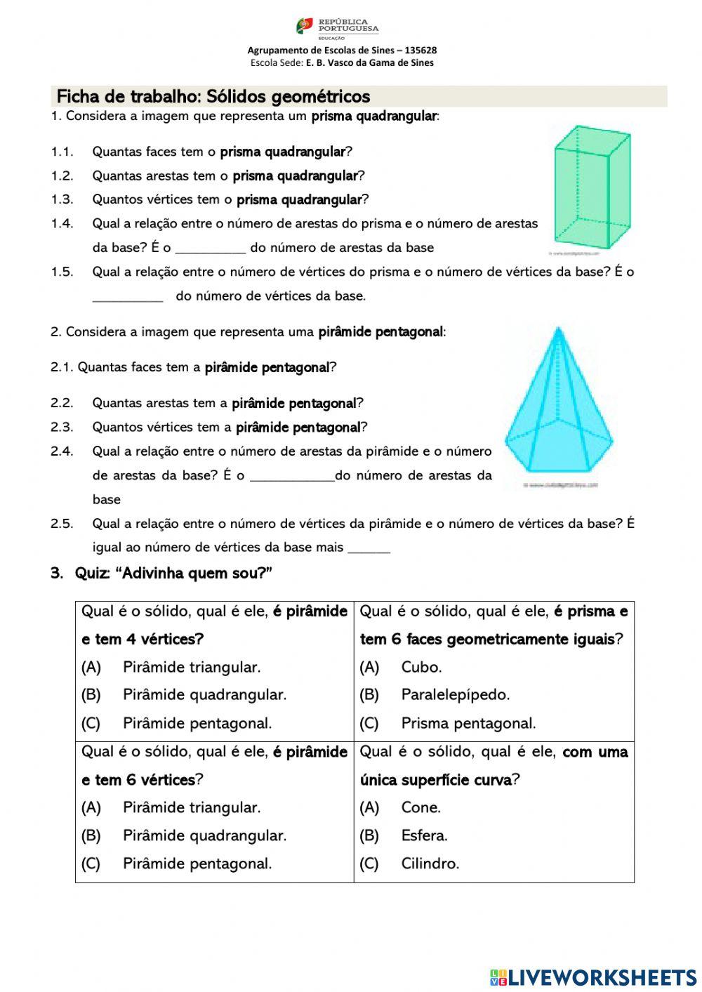 Sólidos Geométricos