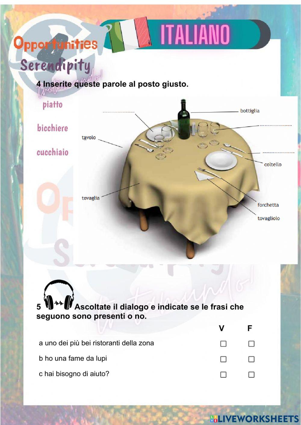 Progetto italiano, clase 5