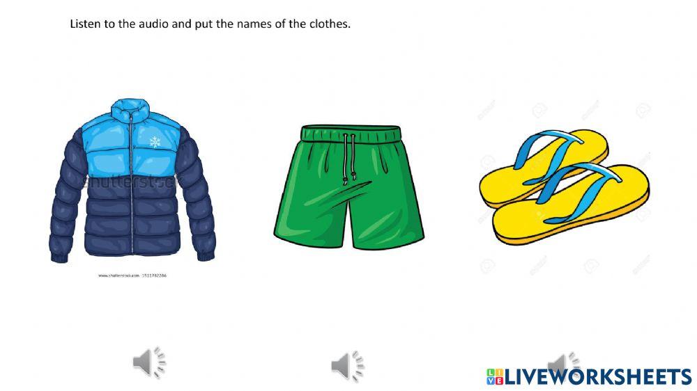 Clothes- this- that- those- these