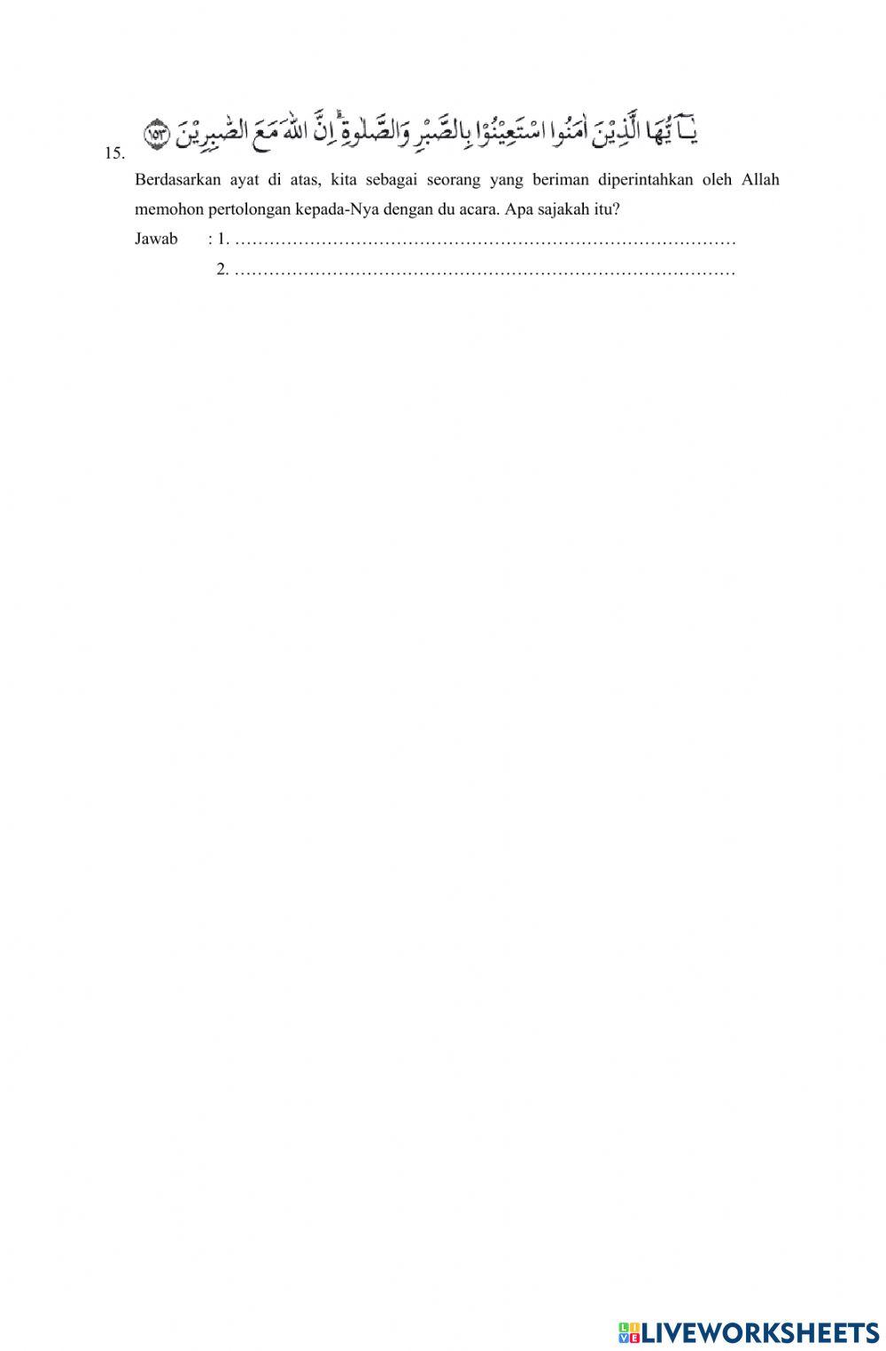 Soal PH Kls 4 KD 3.12