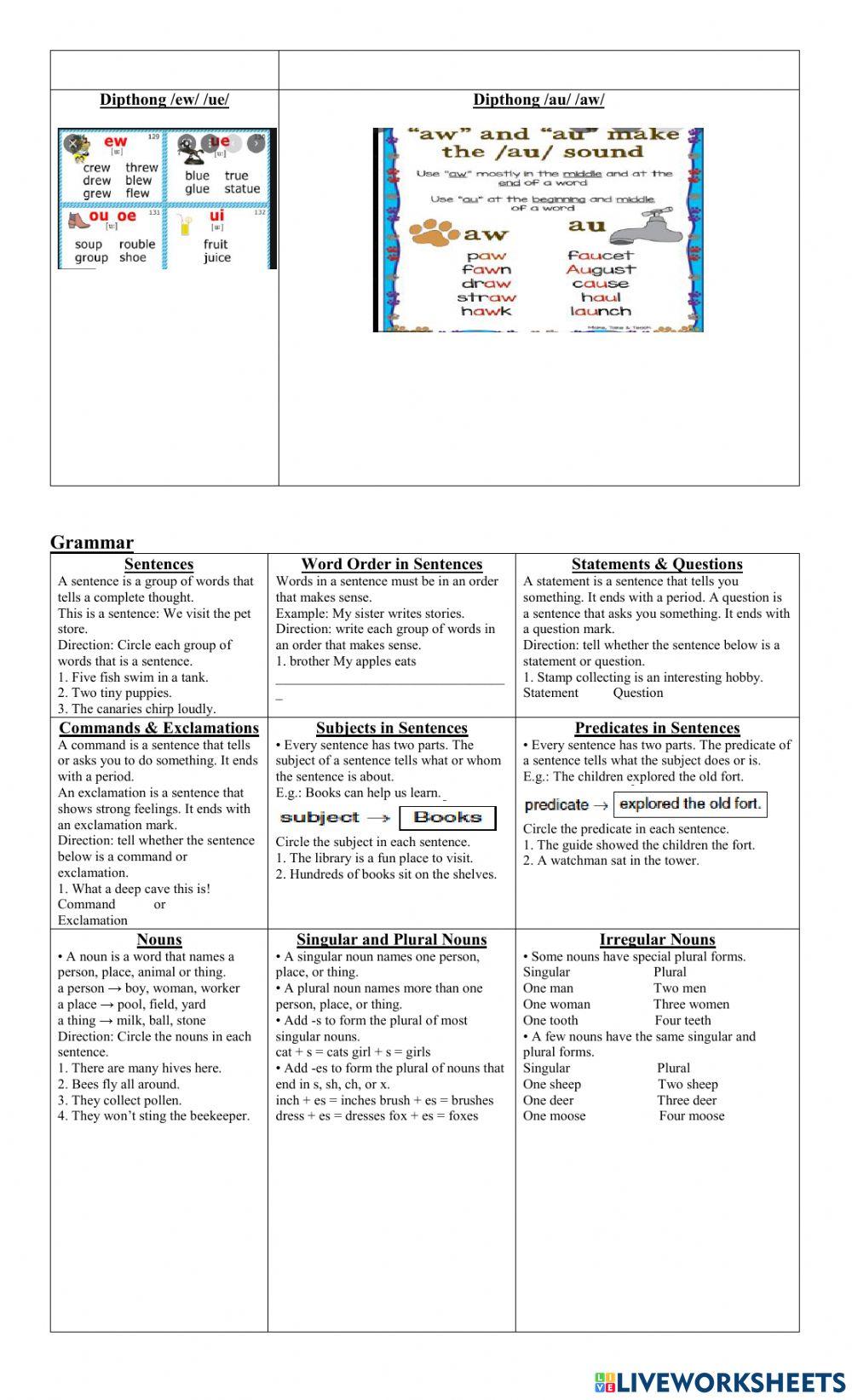 Grade 3 Summer Term Study Guide