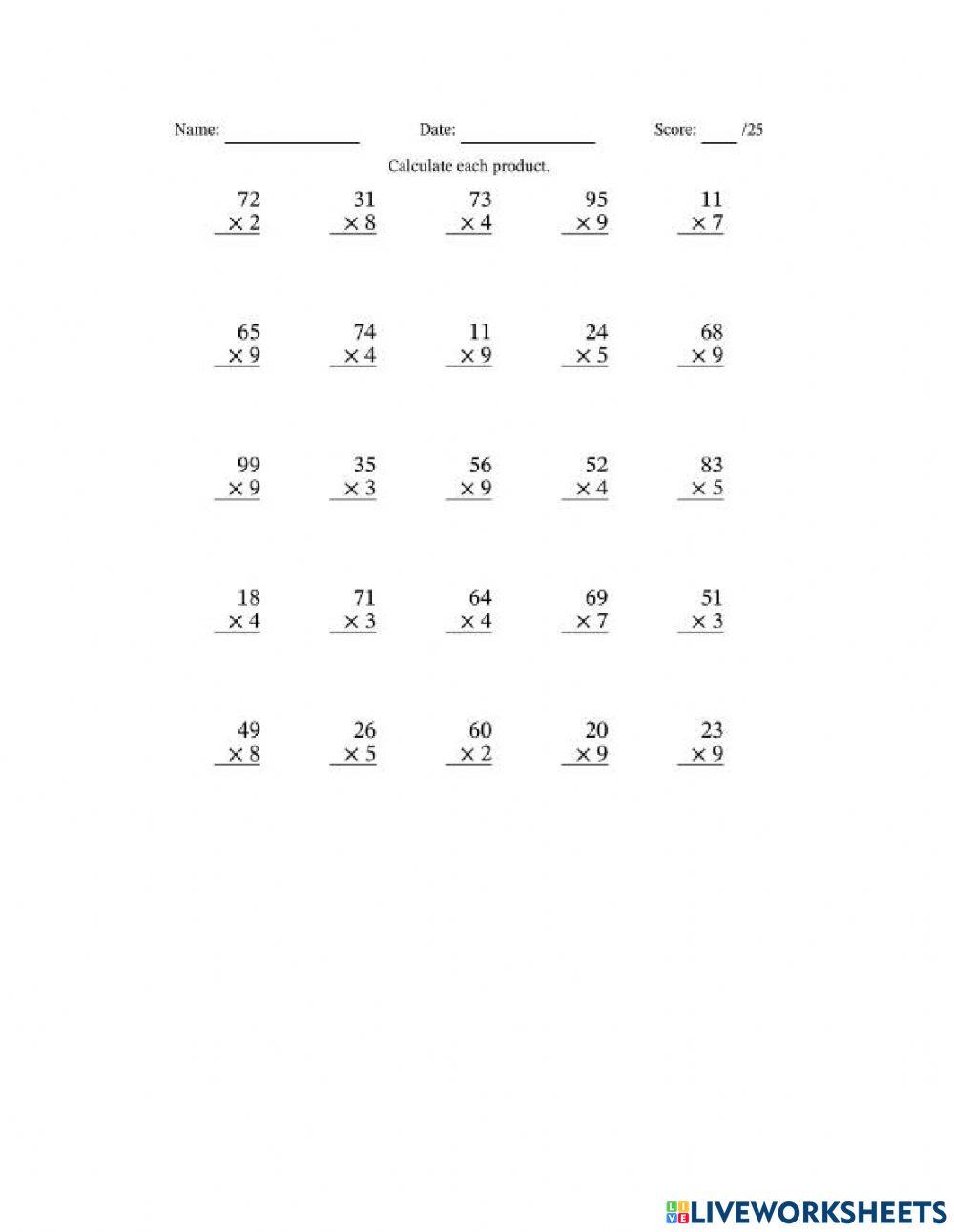 1-2 MULTIPLICATION 11