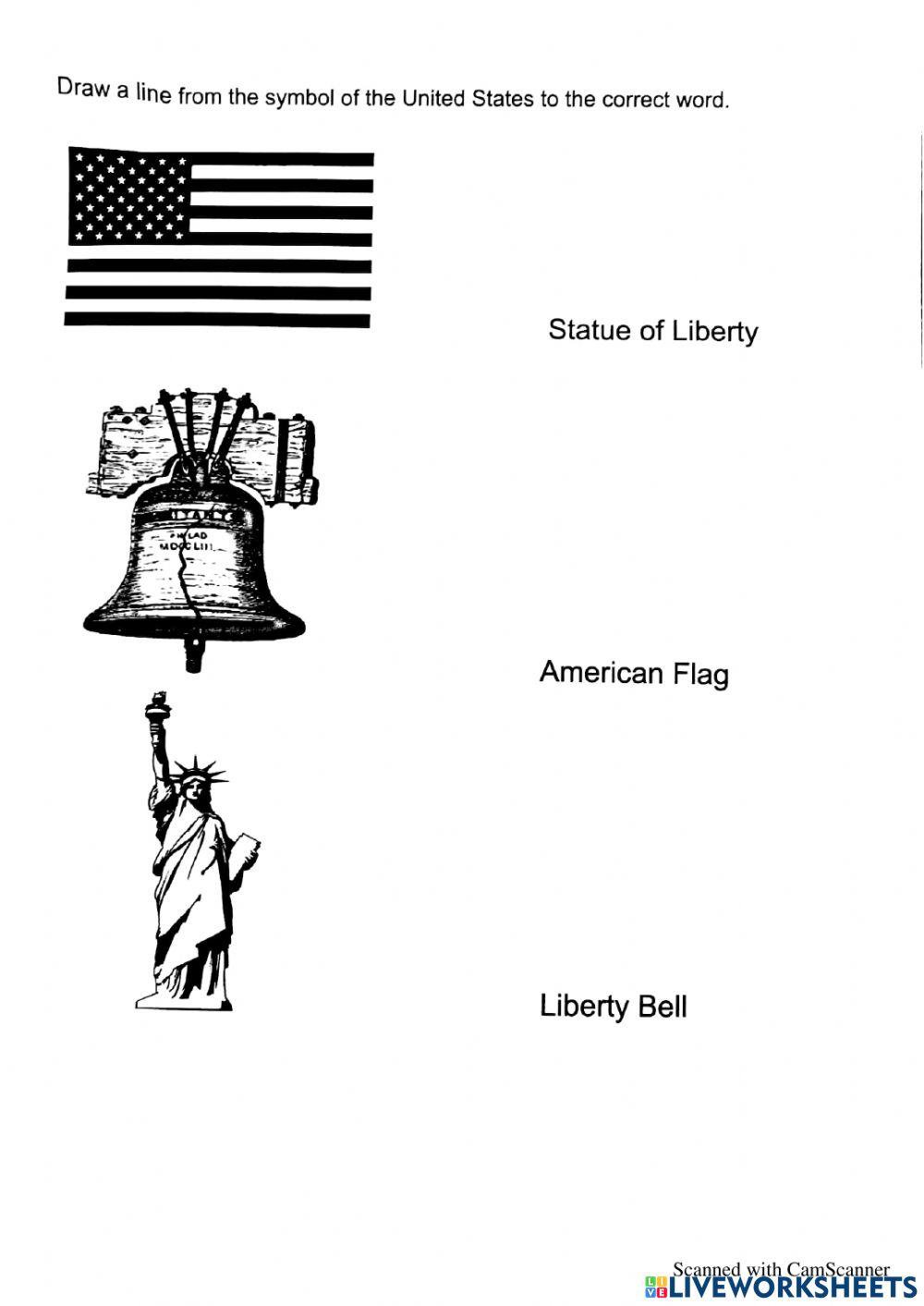 Symbols of the United States interactive worksheet Live Worksheets