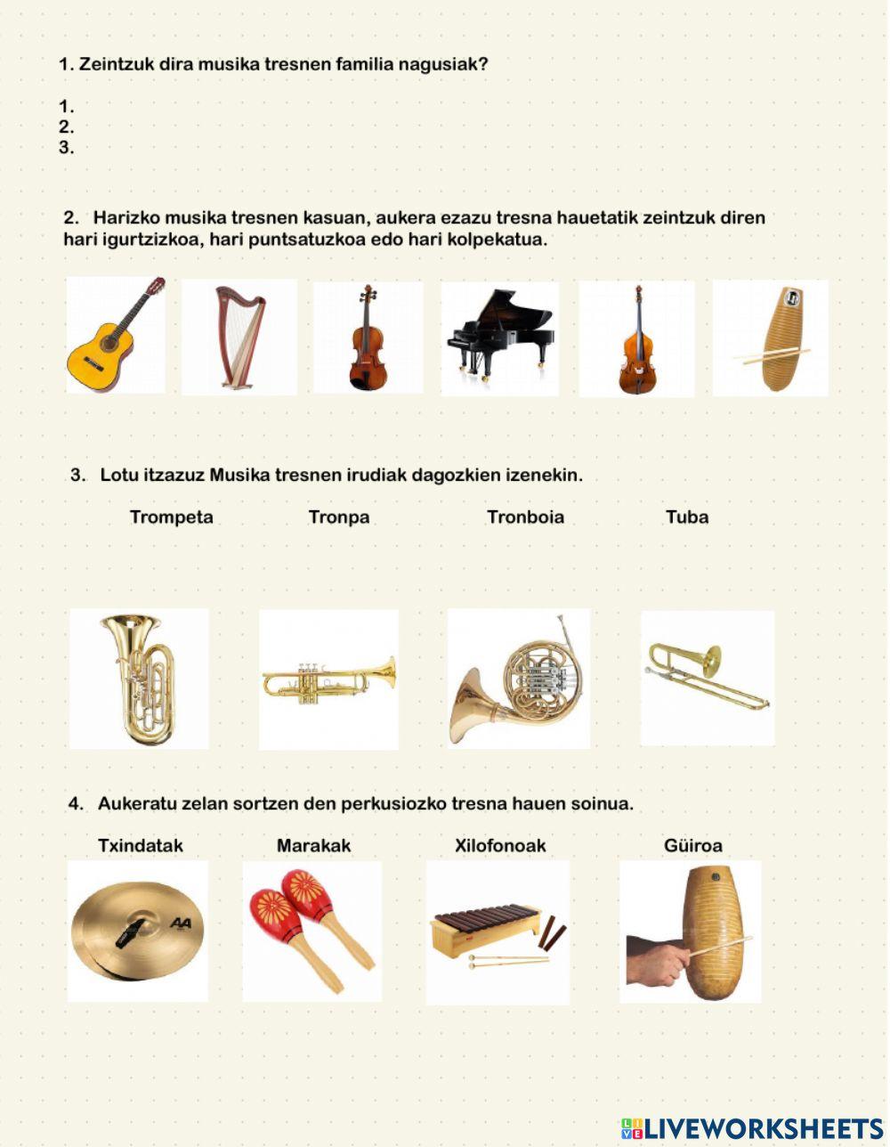 Musika tresnen famliak